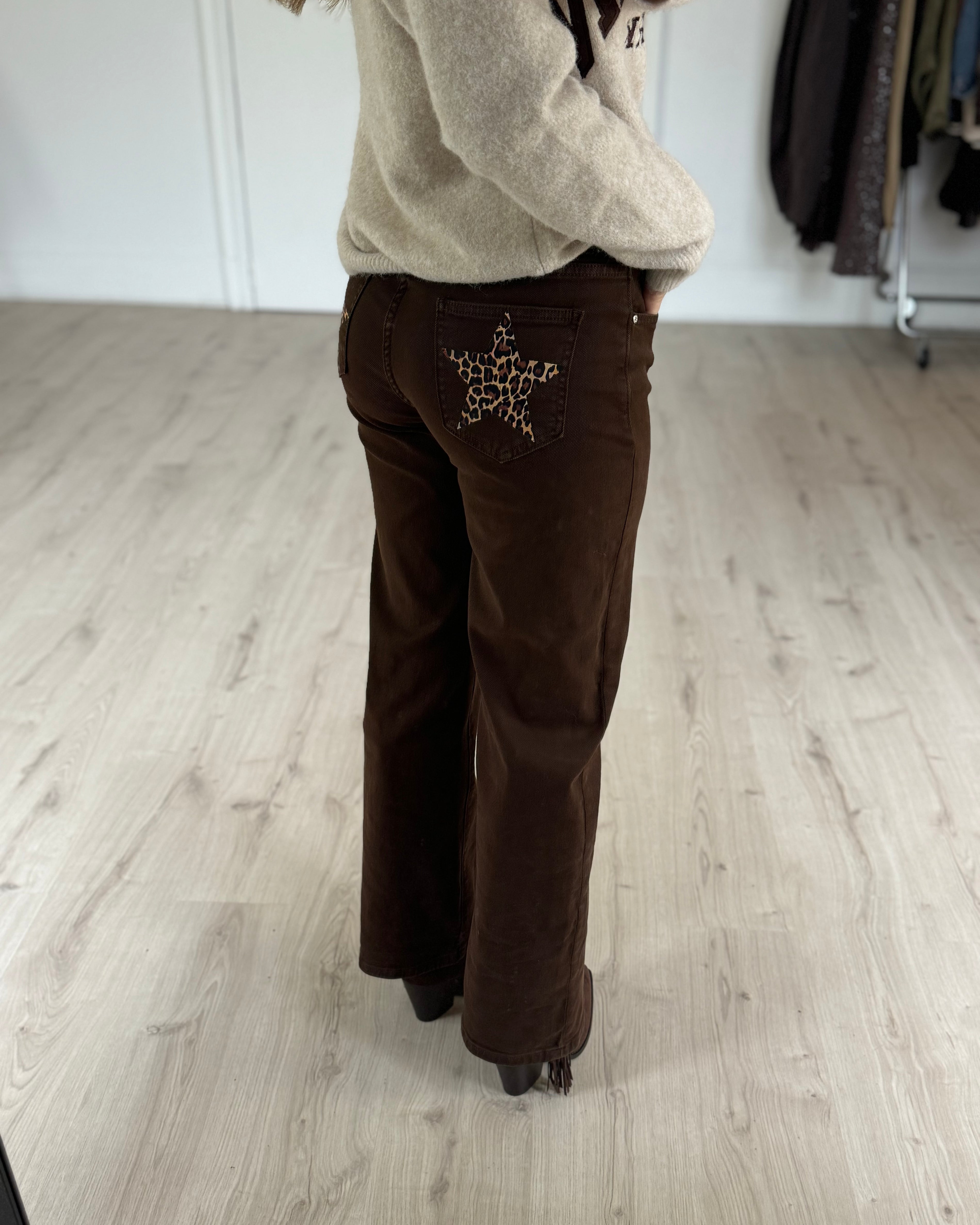 Jeans léopard étoile