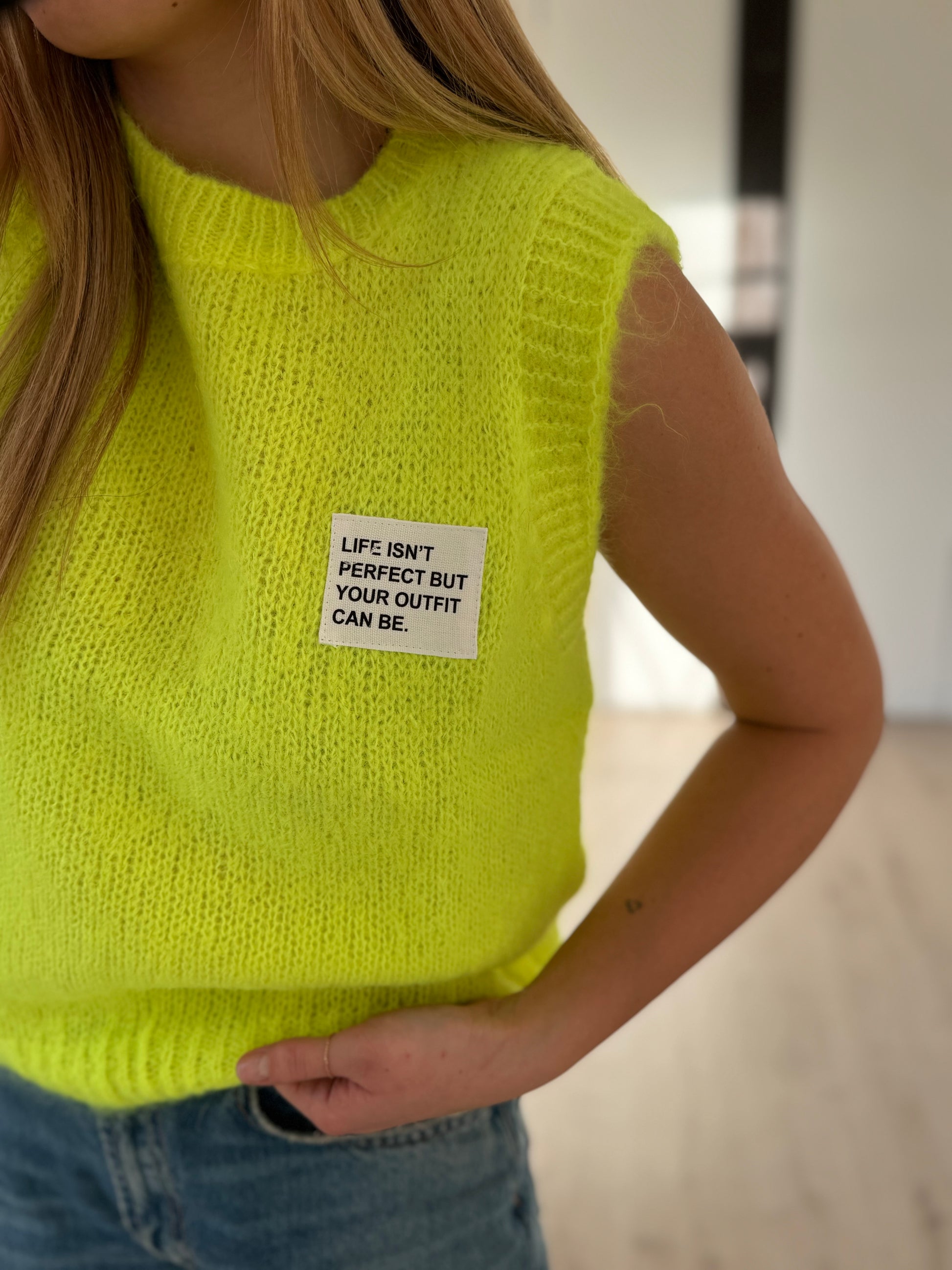 pull sans manches "outfit"