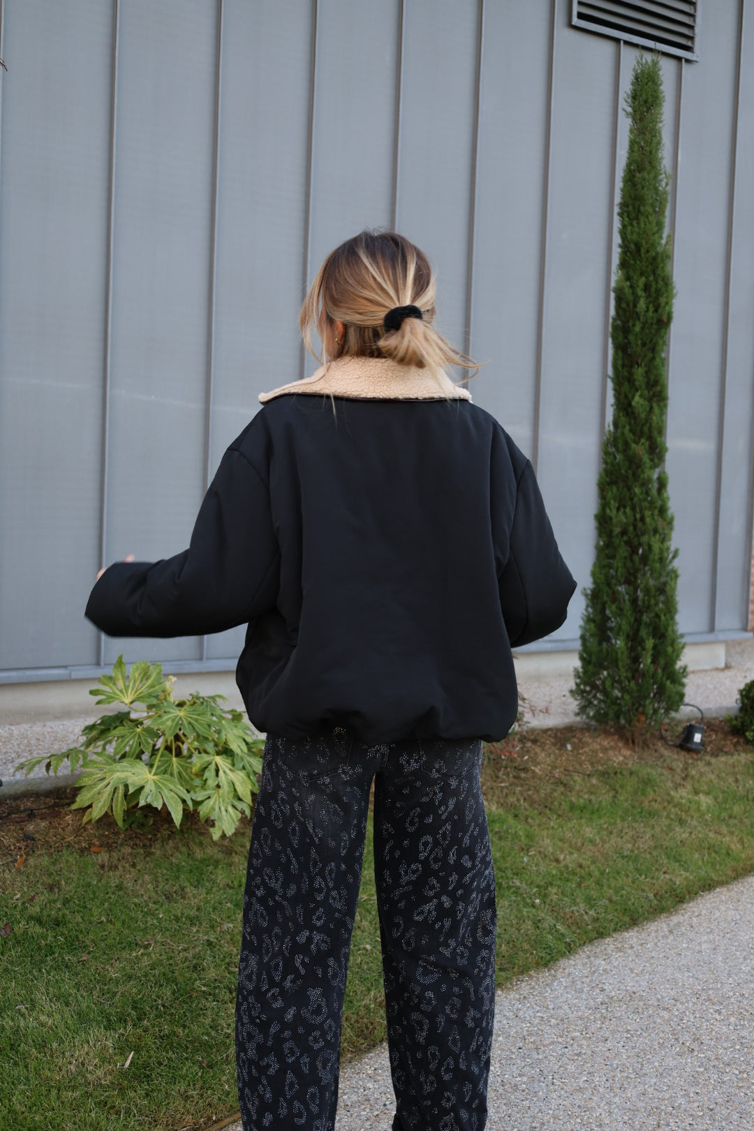 blouson bombers noir "jade"