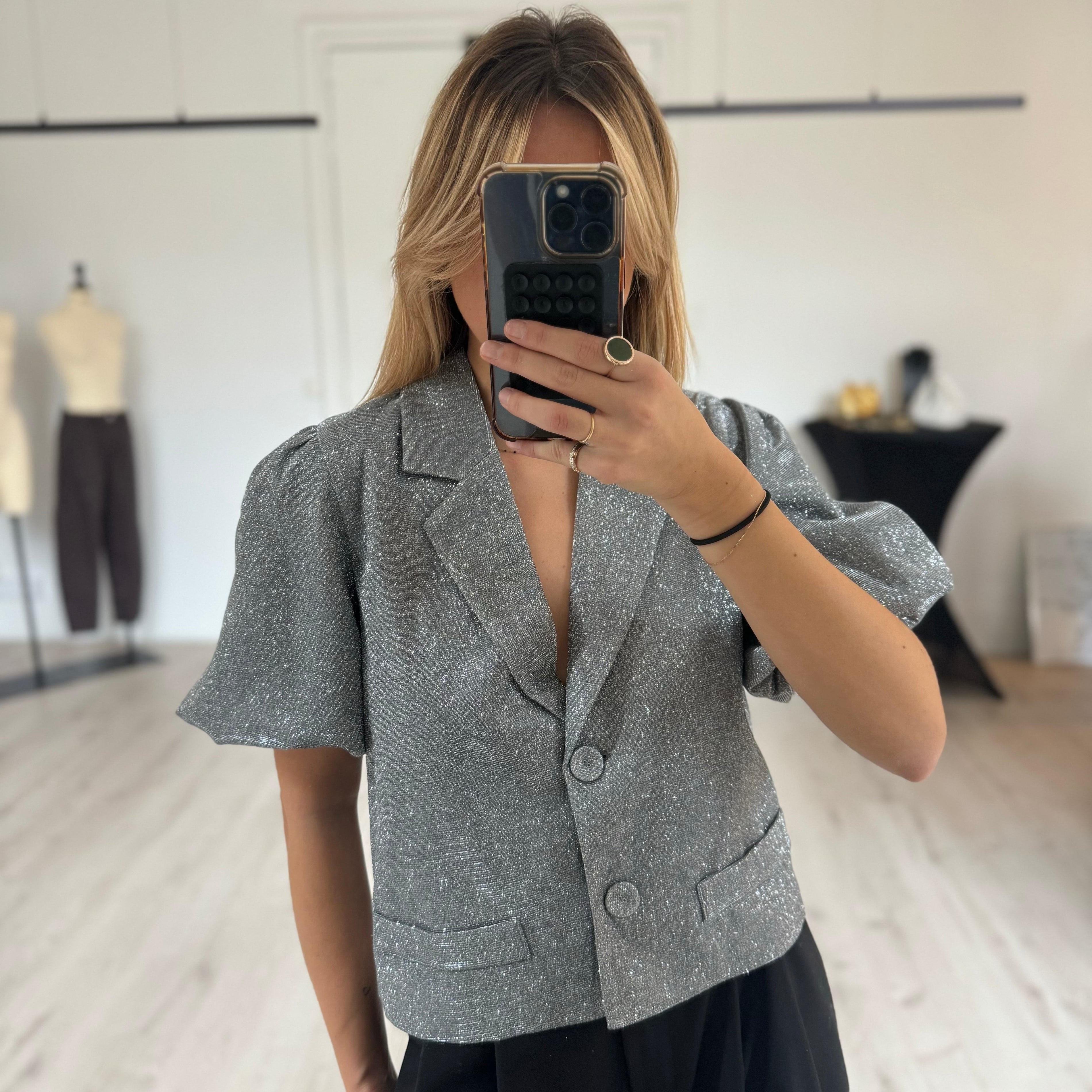 Veste "PARTY" manches courtes