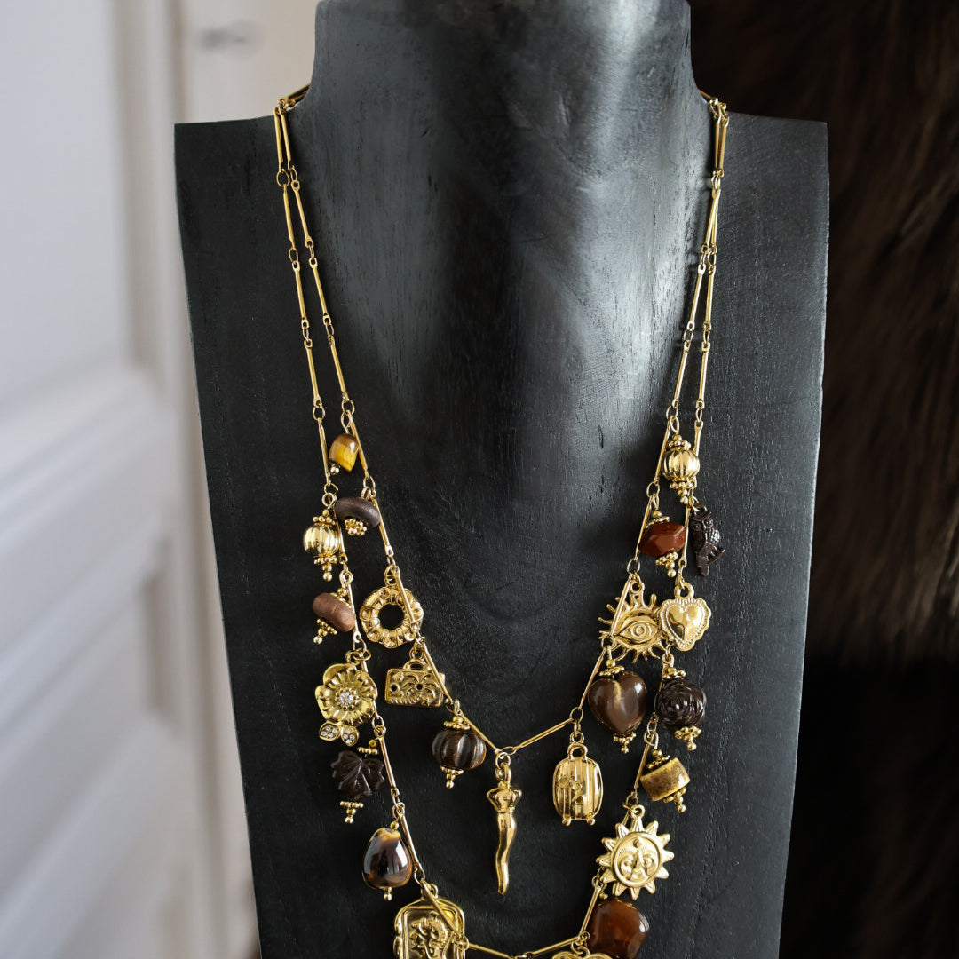 collier double "moka"