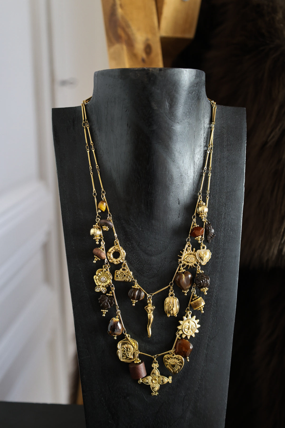 collier double "moka"
