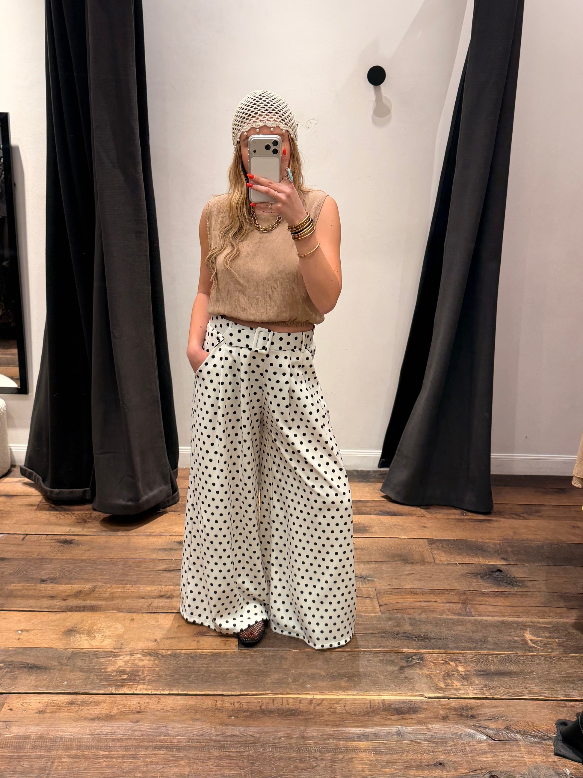 Pantalon de tailleur « PACO » à pois