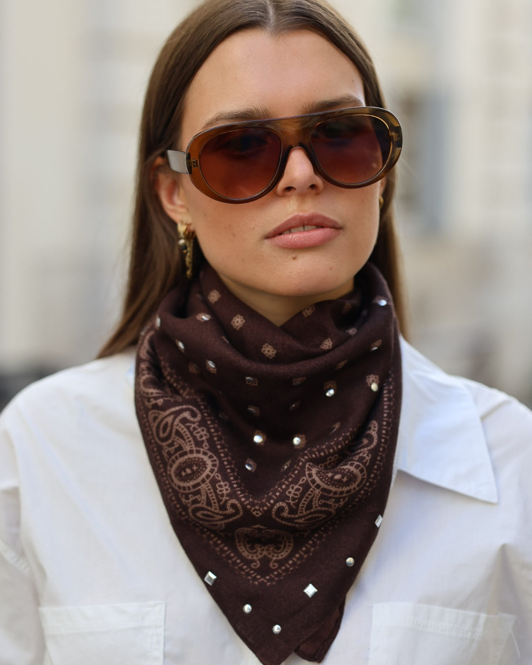Foulard bandana à clou