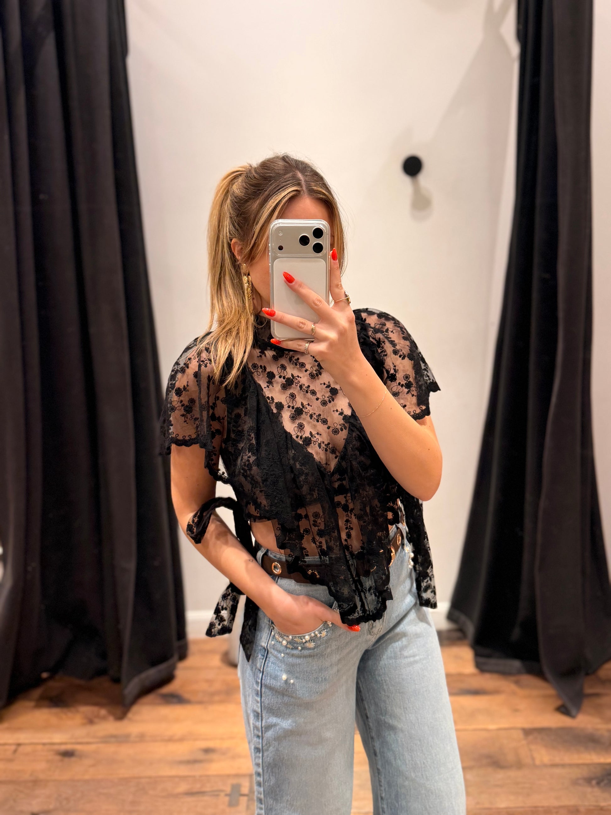 Top dentelle « lovis »