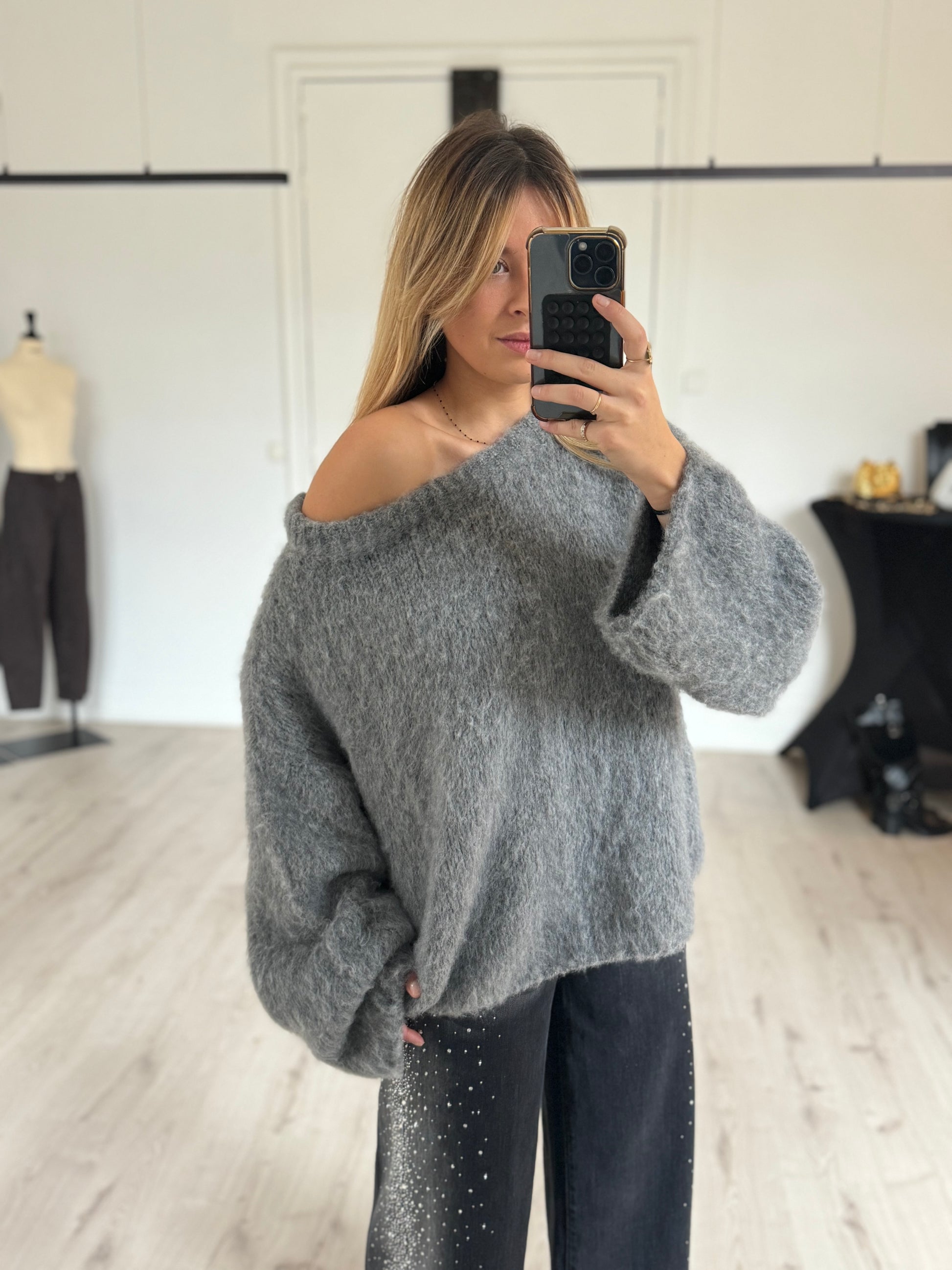 Pull asymétrique "Cocoon"