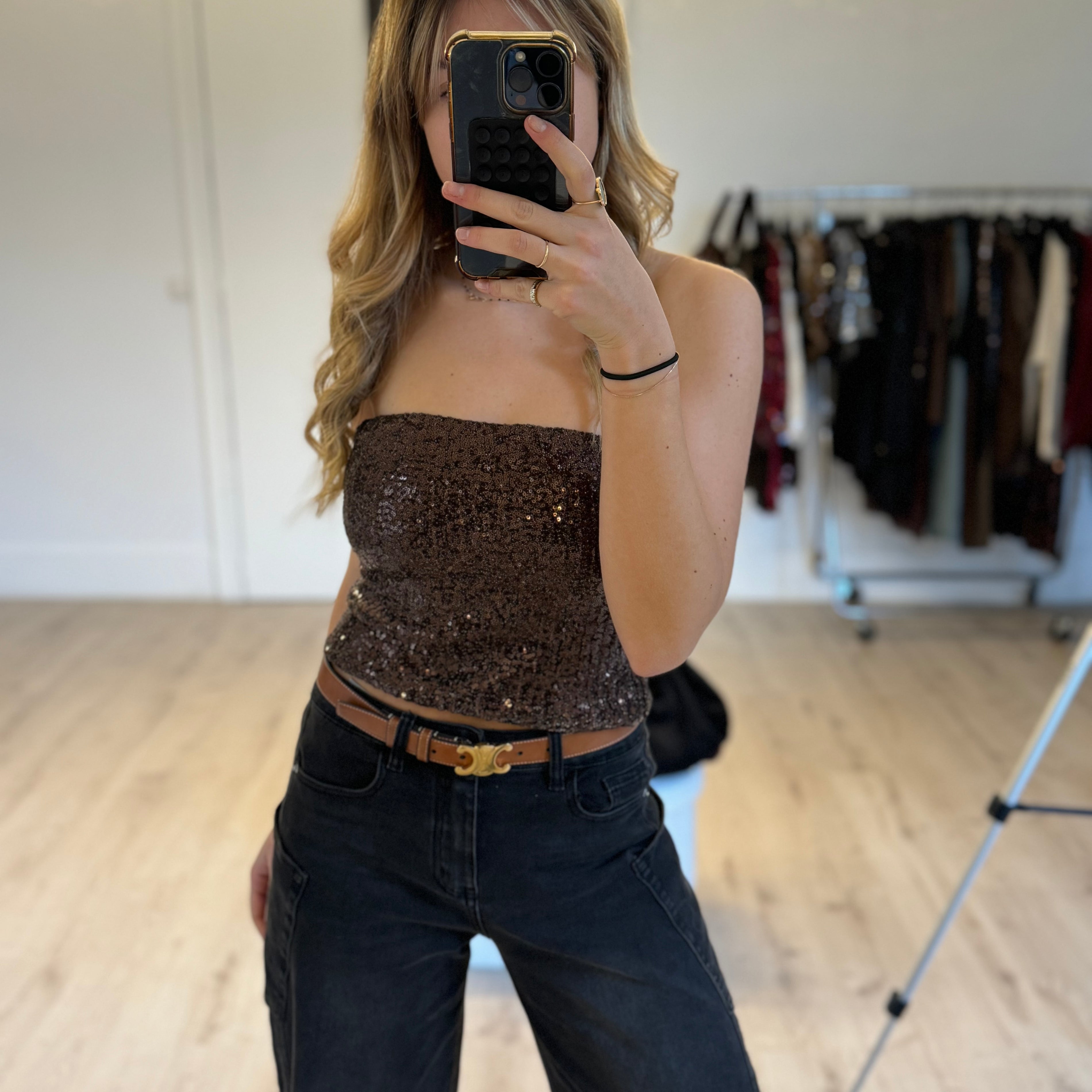 Top bustier sequin
