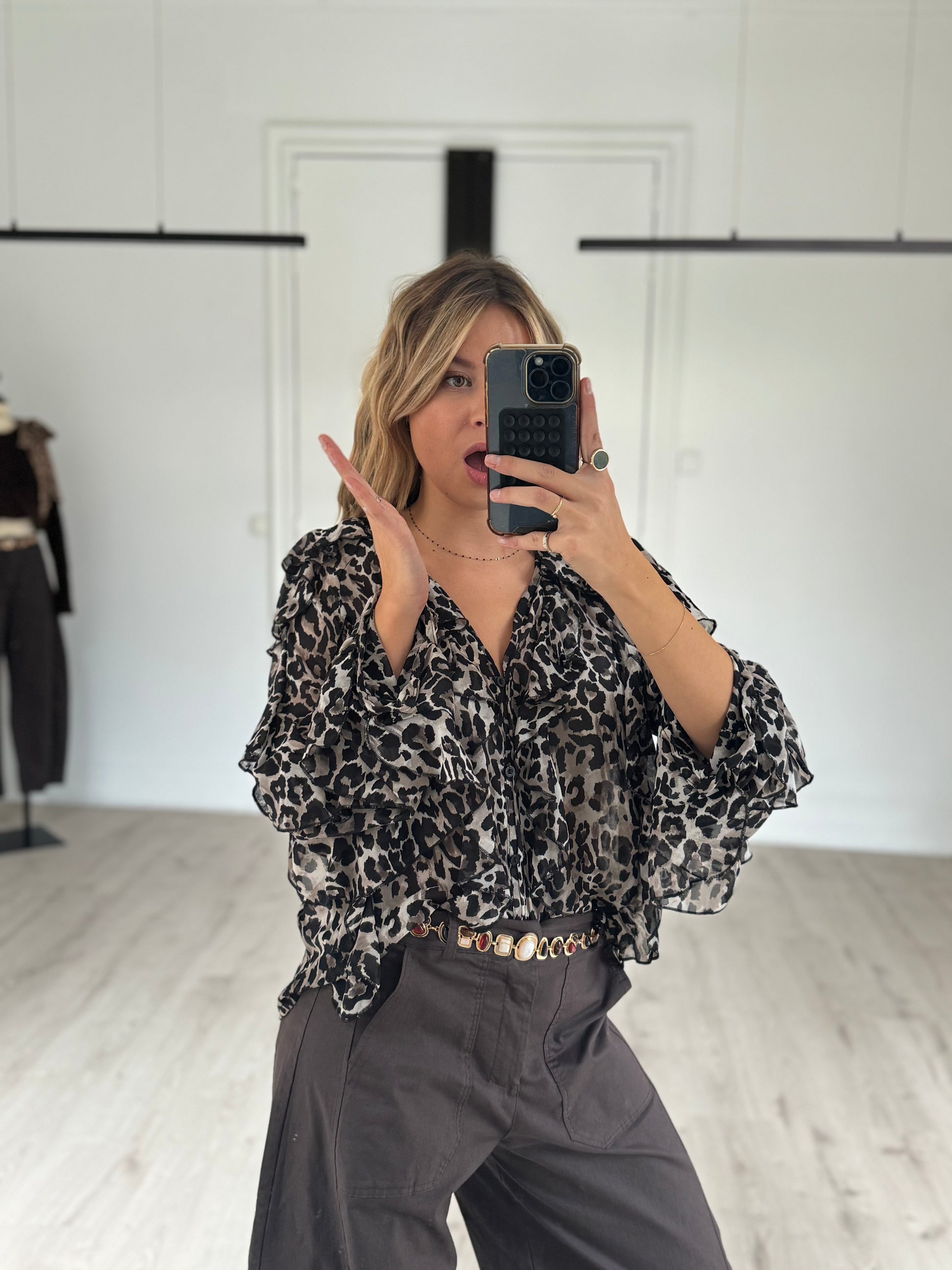 blouse "anna" léopard