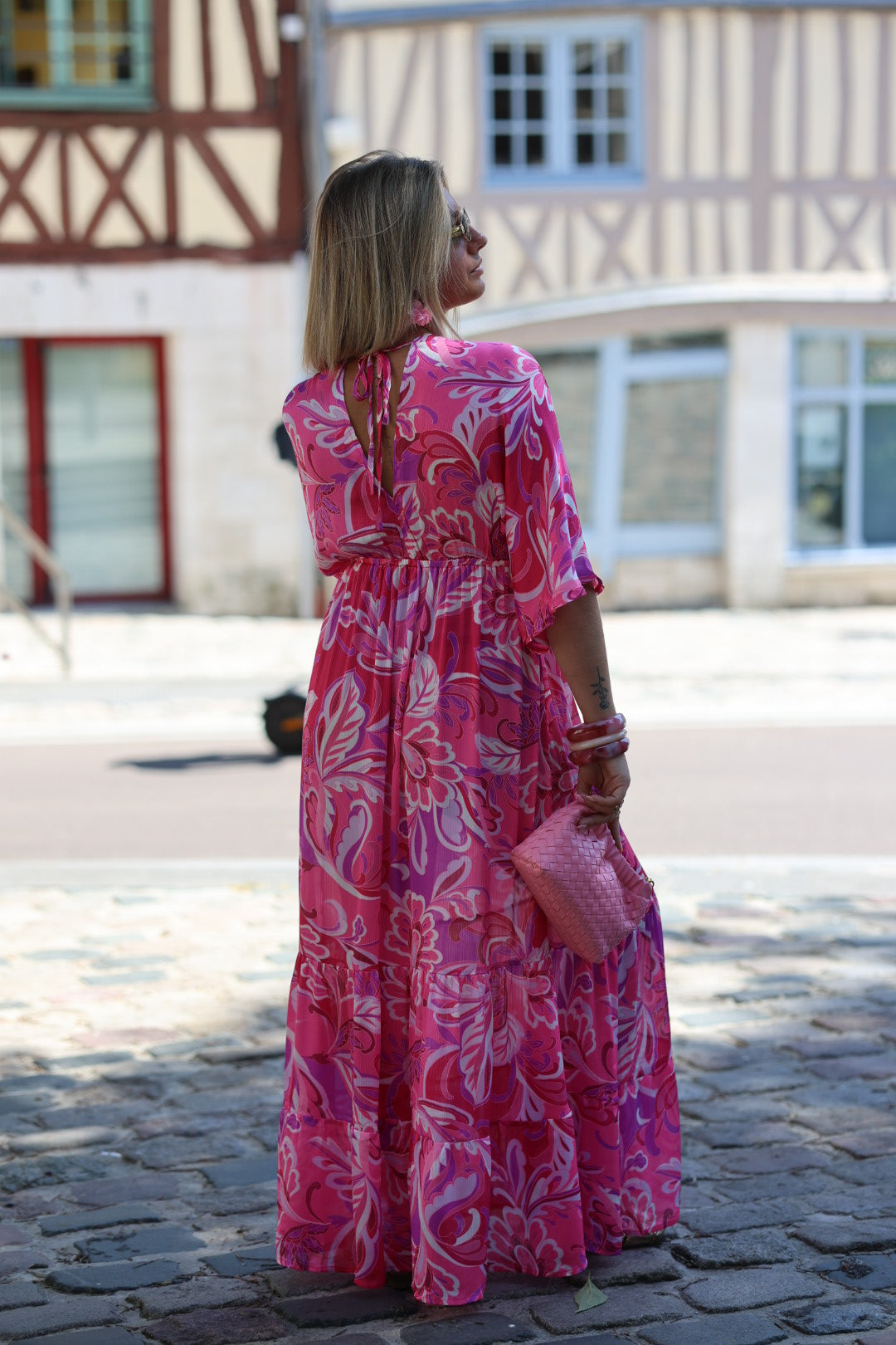 robe rose "millia"