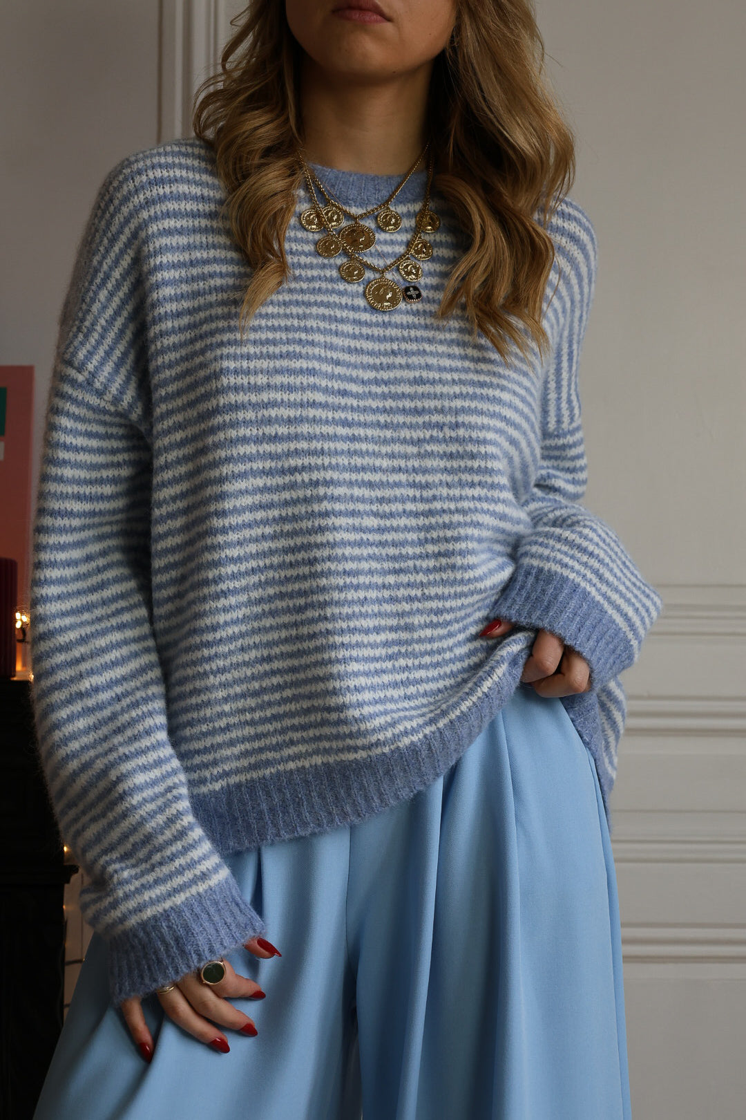 Pull rayé "COLOR"