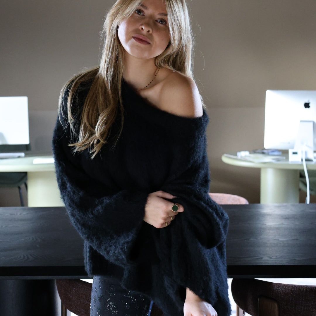 Pull asymétrique "Cocoon"