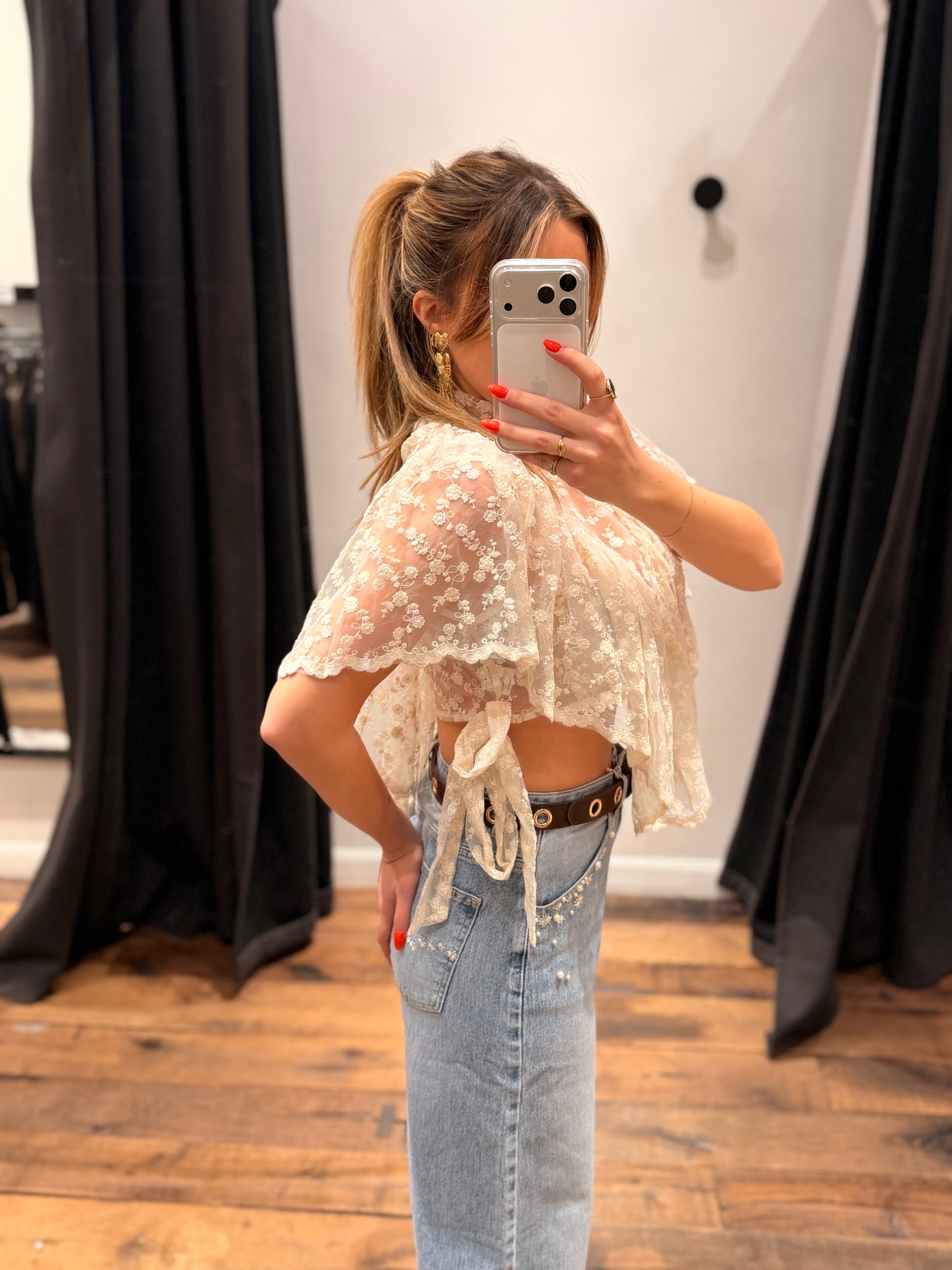 Top dentelle « lovis »