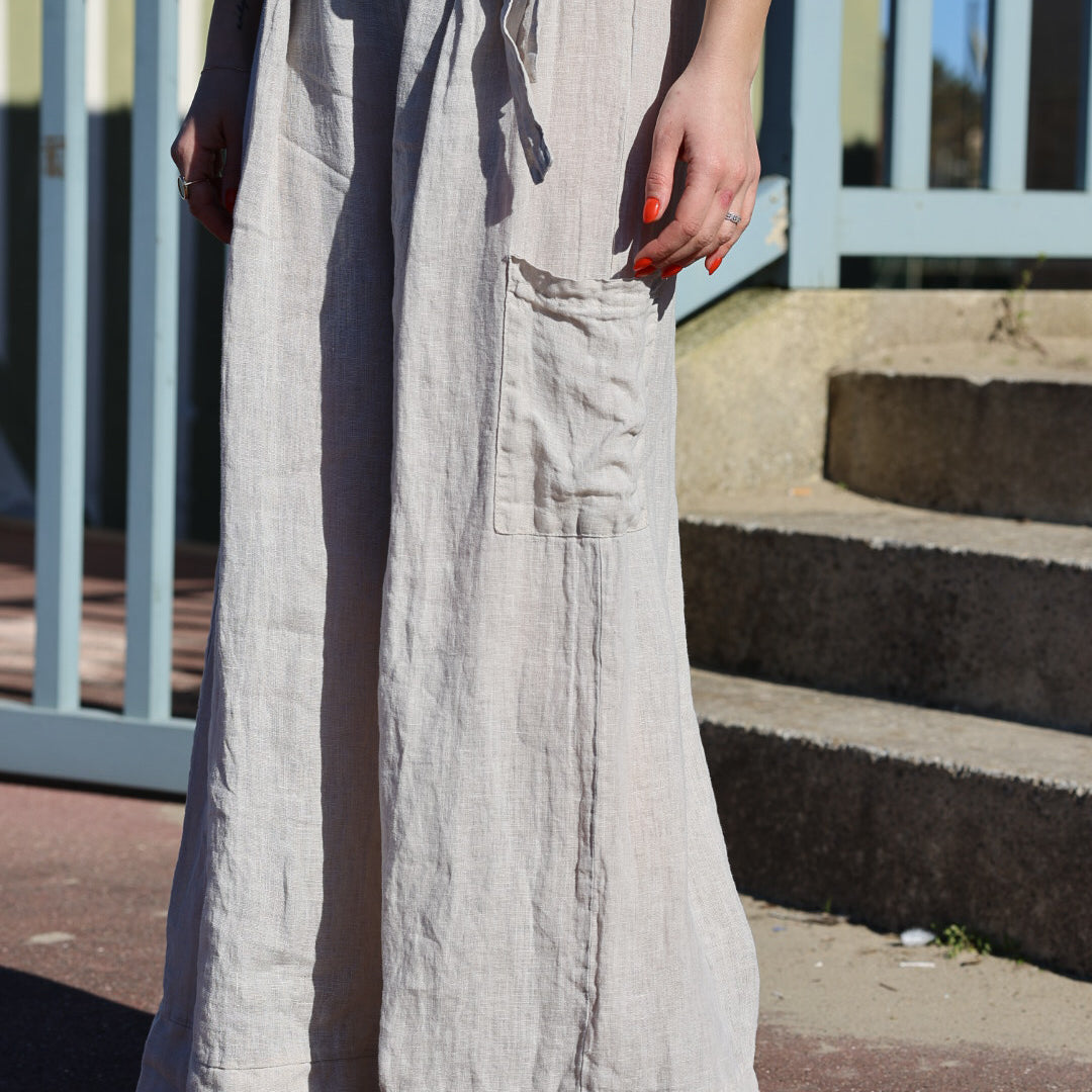 pantalon en lin "léonie"