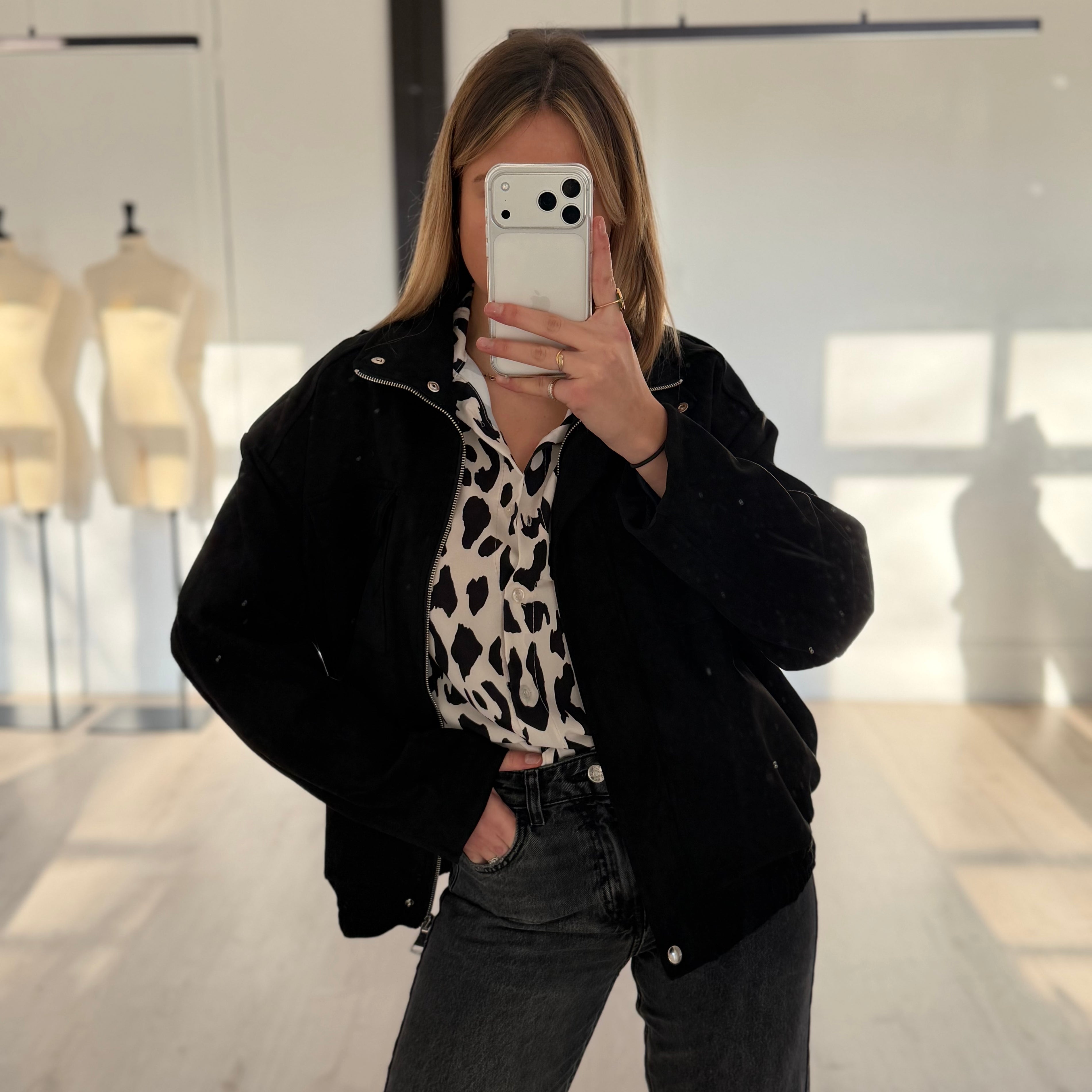 Veste en suédine