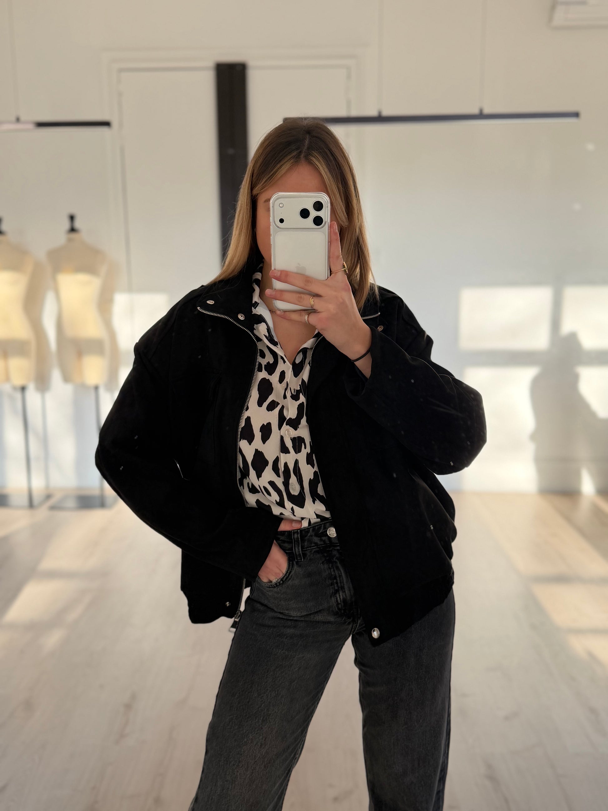 Veste en suédine
