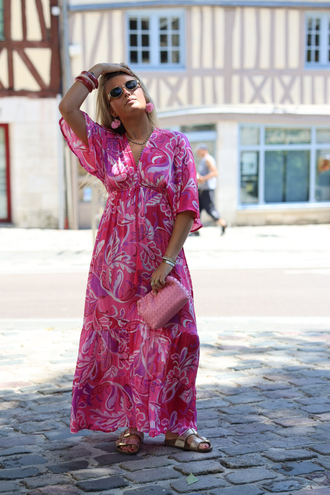 robe rose "millia"