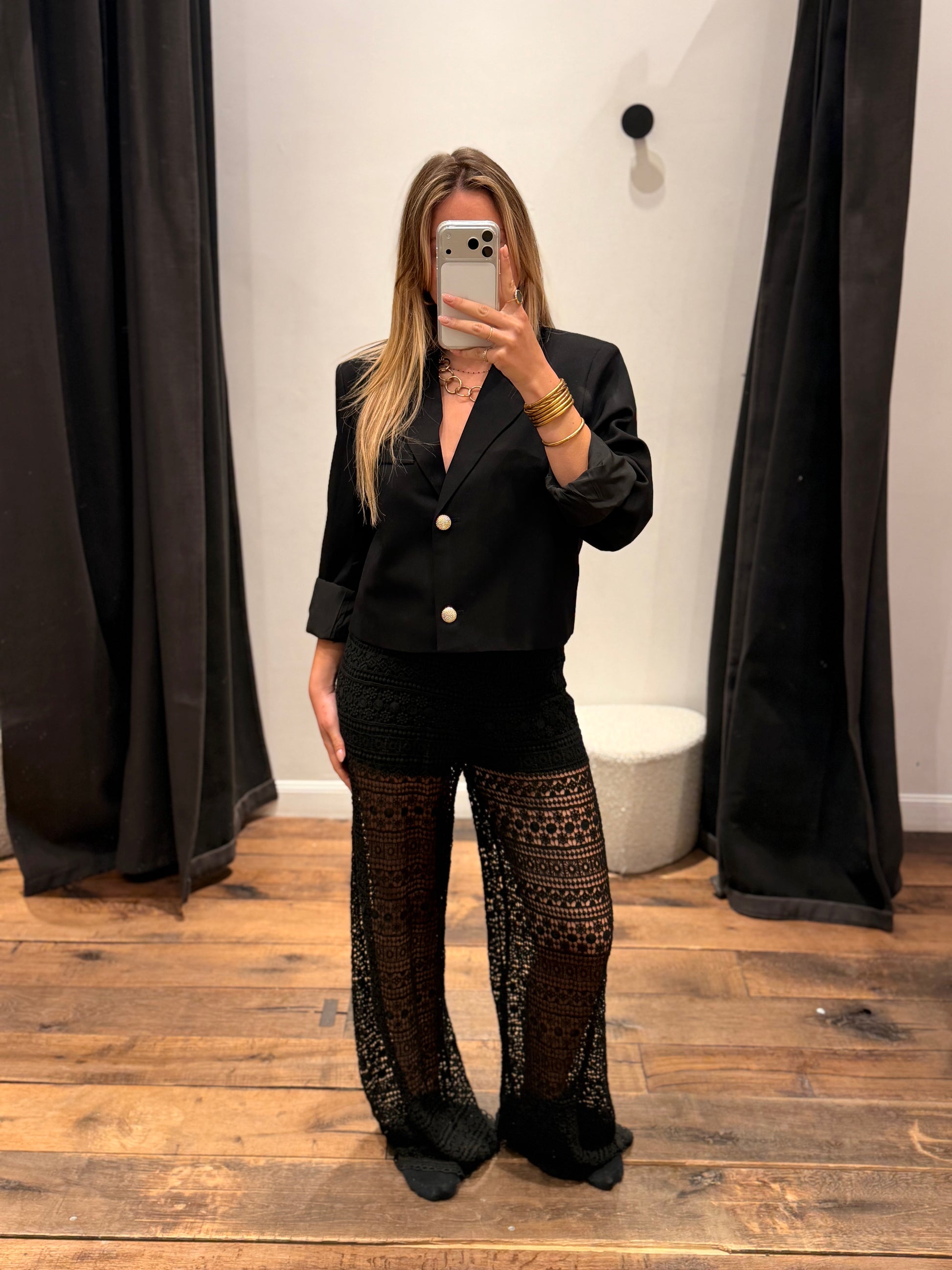 Pantalon « Emma » ajouré