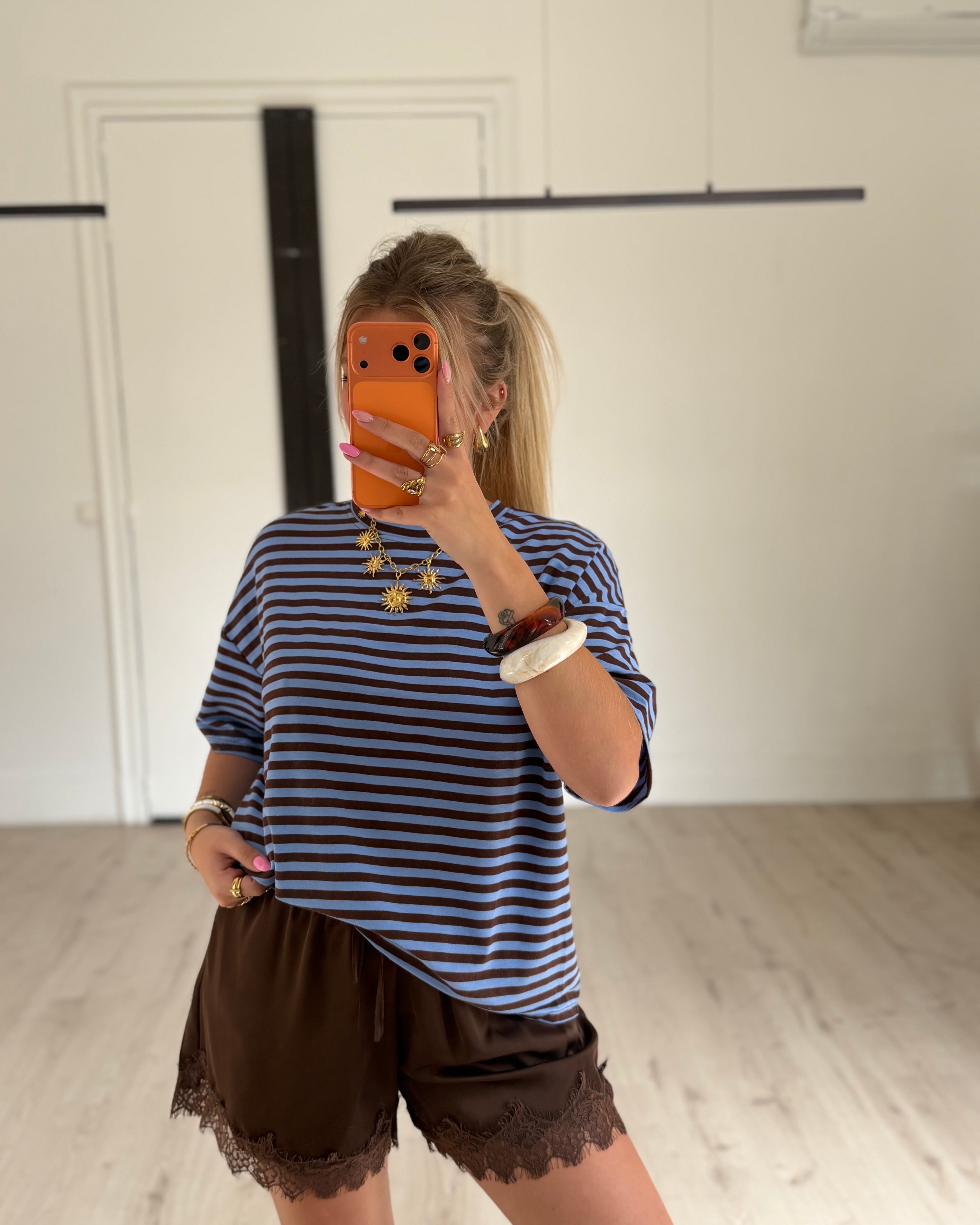 T-shirt marinière Bleu