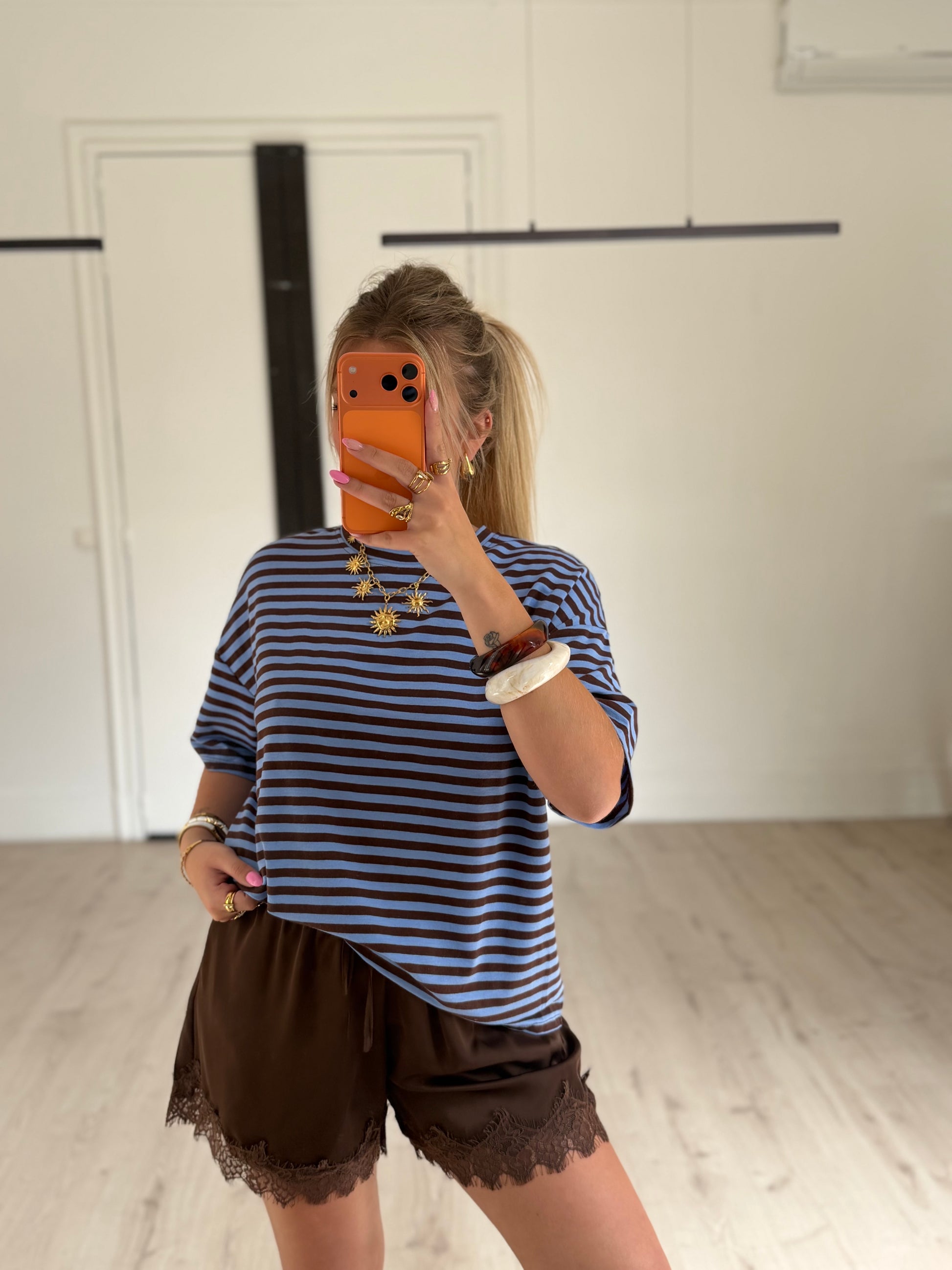 T-shirt marinière Bleu