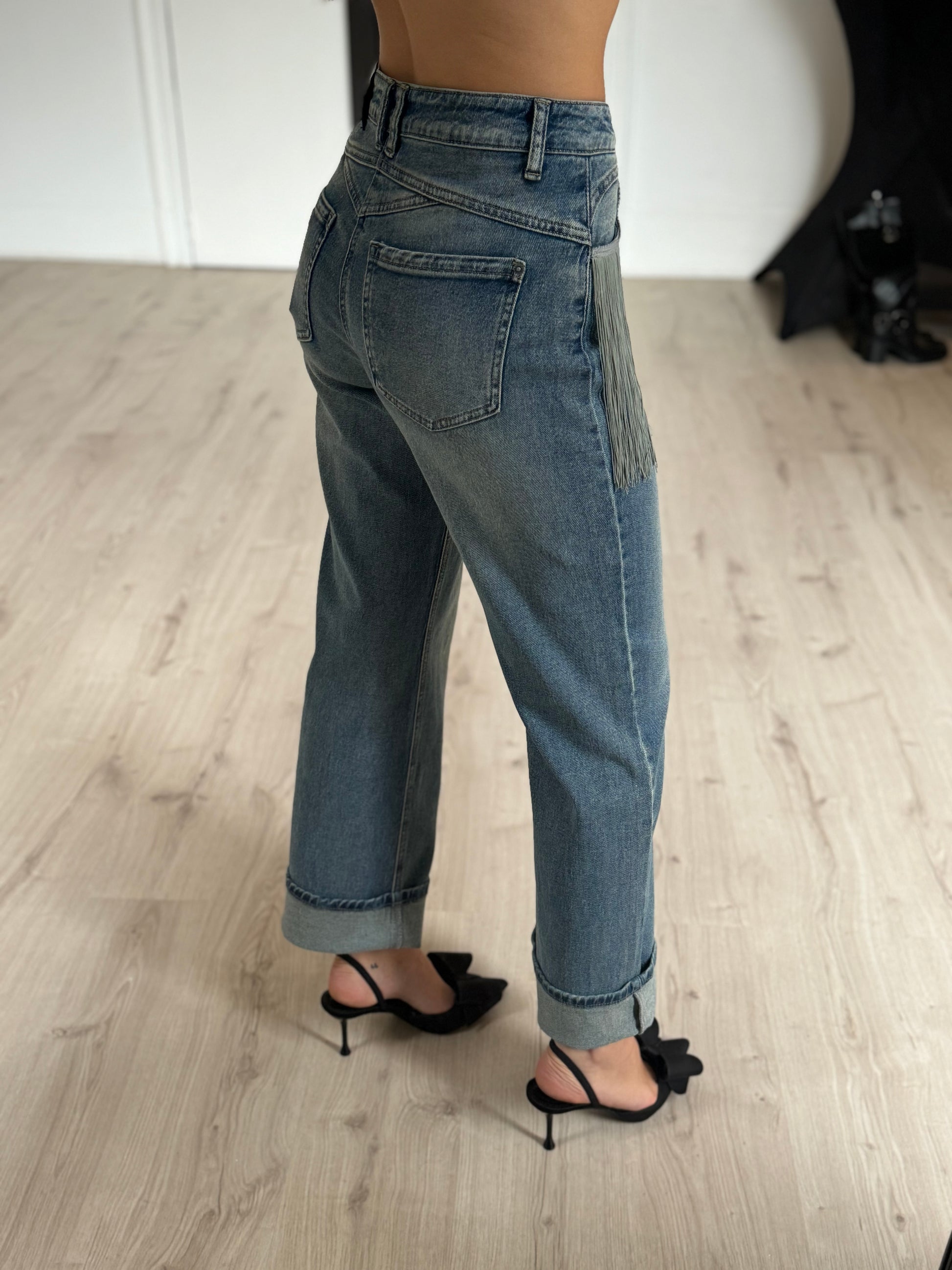 Jeans à franges