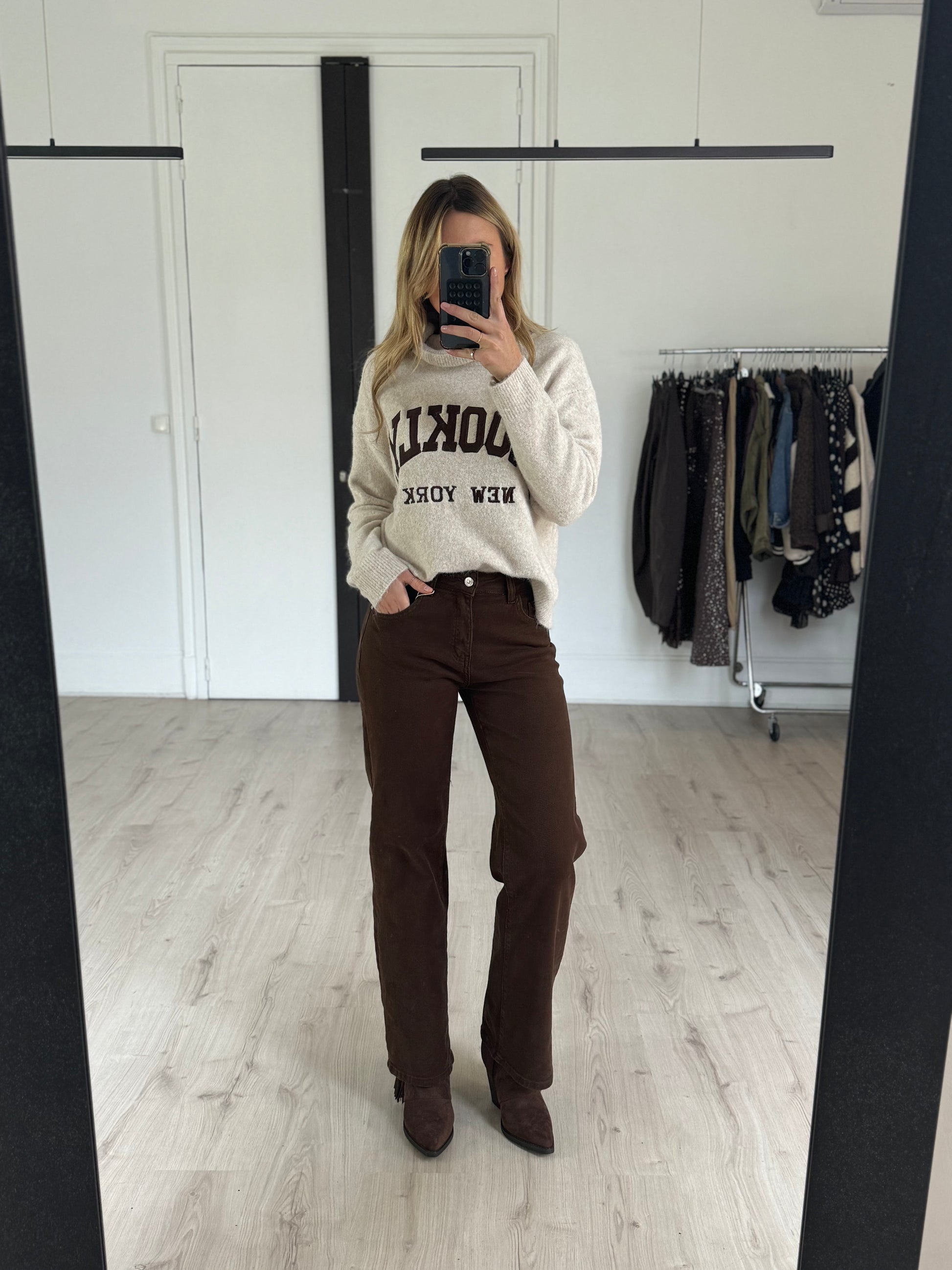 Jeans léopard étoile