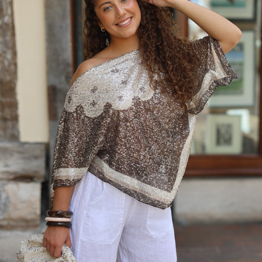 cape à sequin