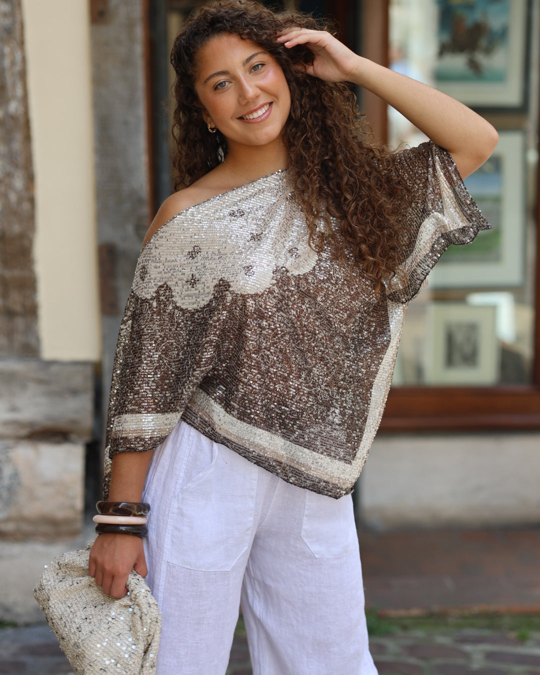 cape à sequin