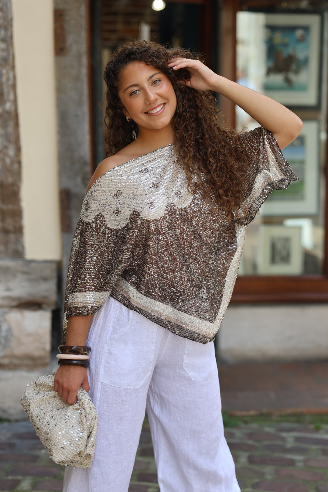 cape à sequin