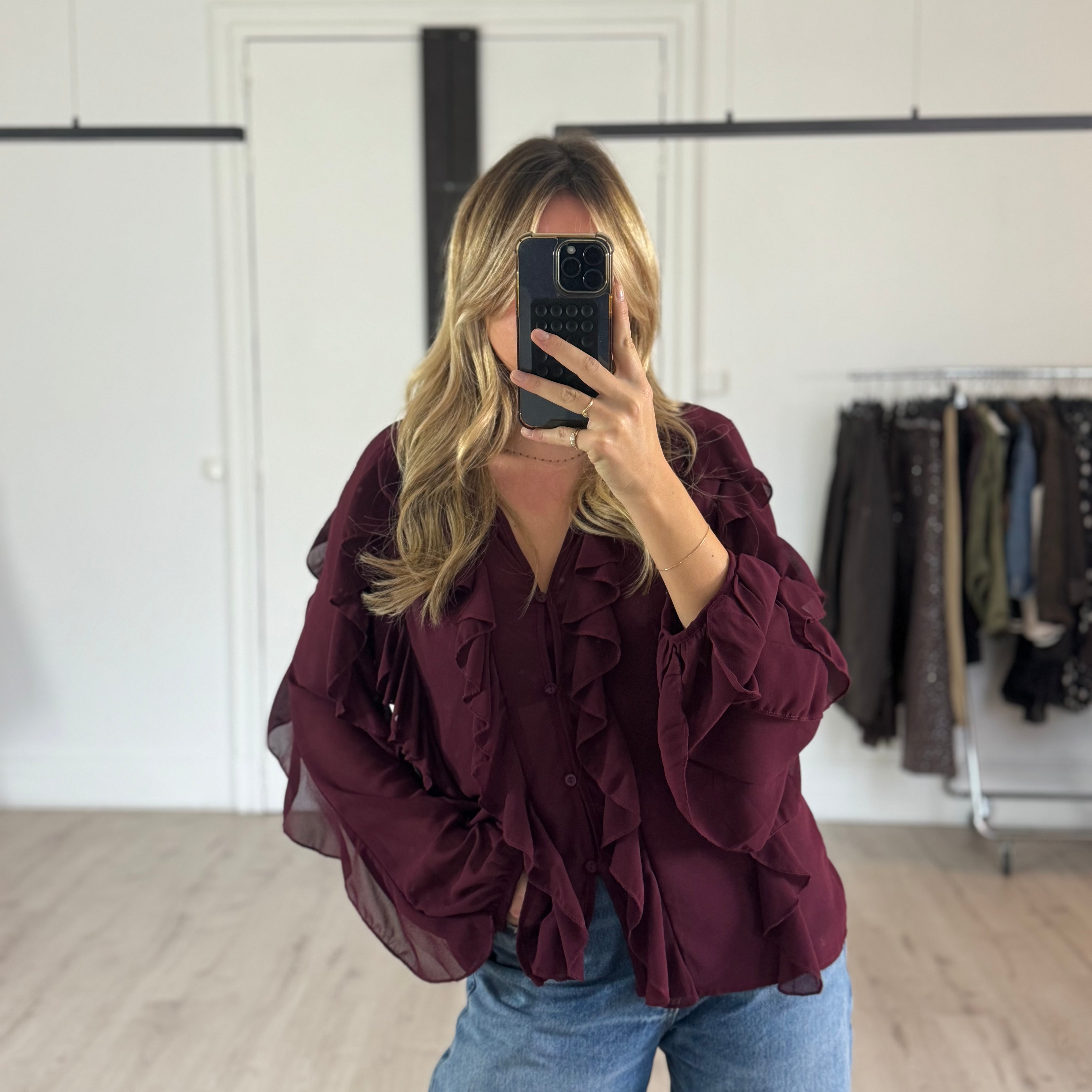 blouse "anna" bordeaux
