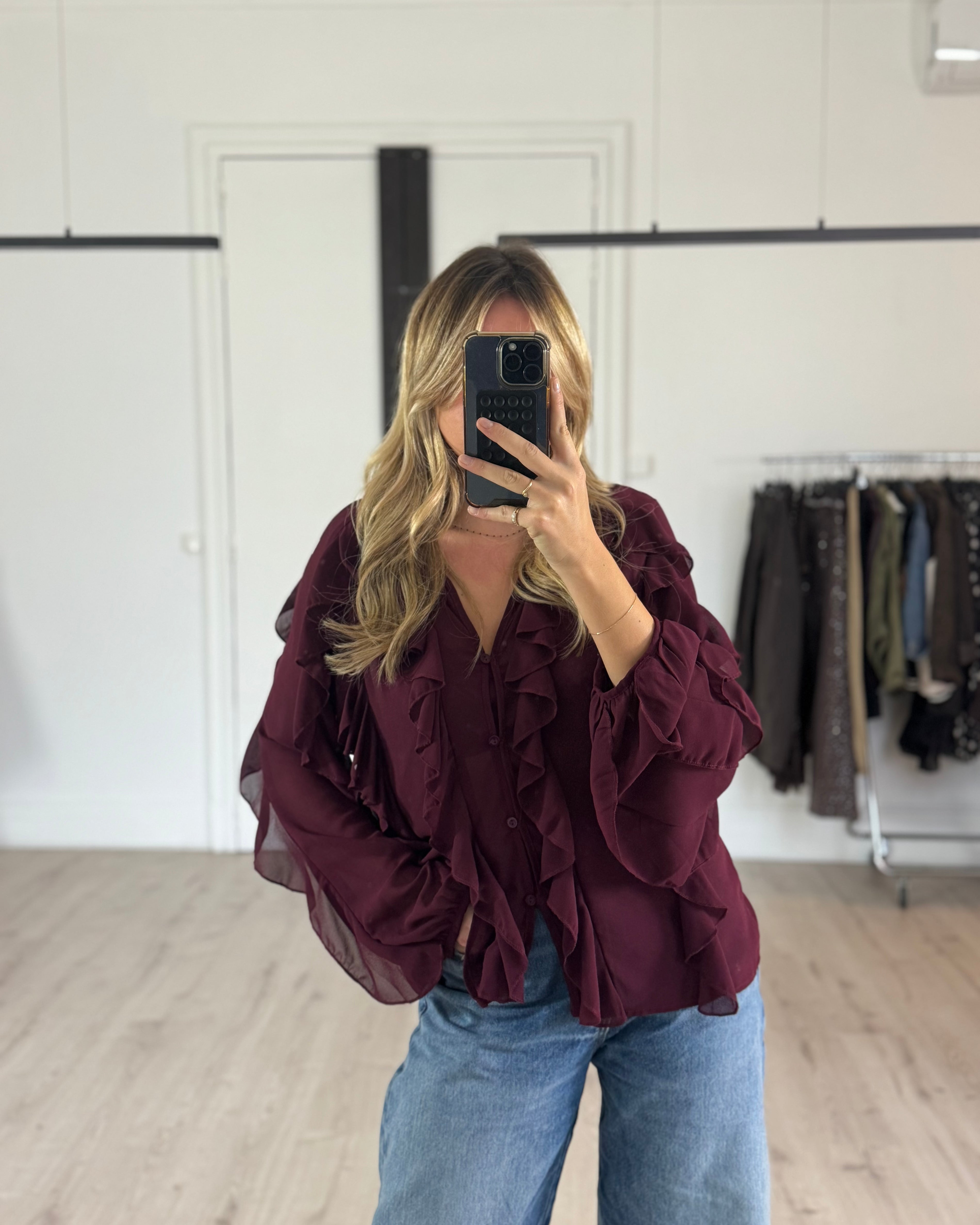 blouse "anna" bordeaux