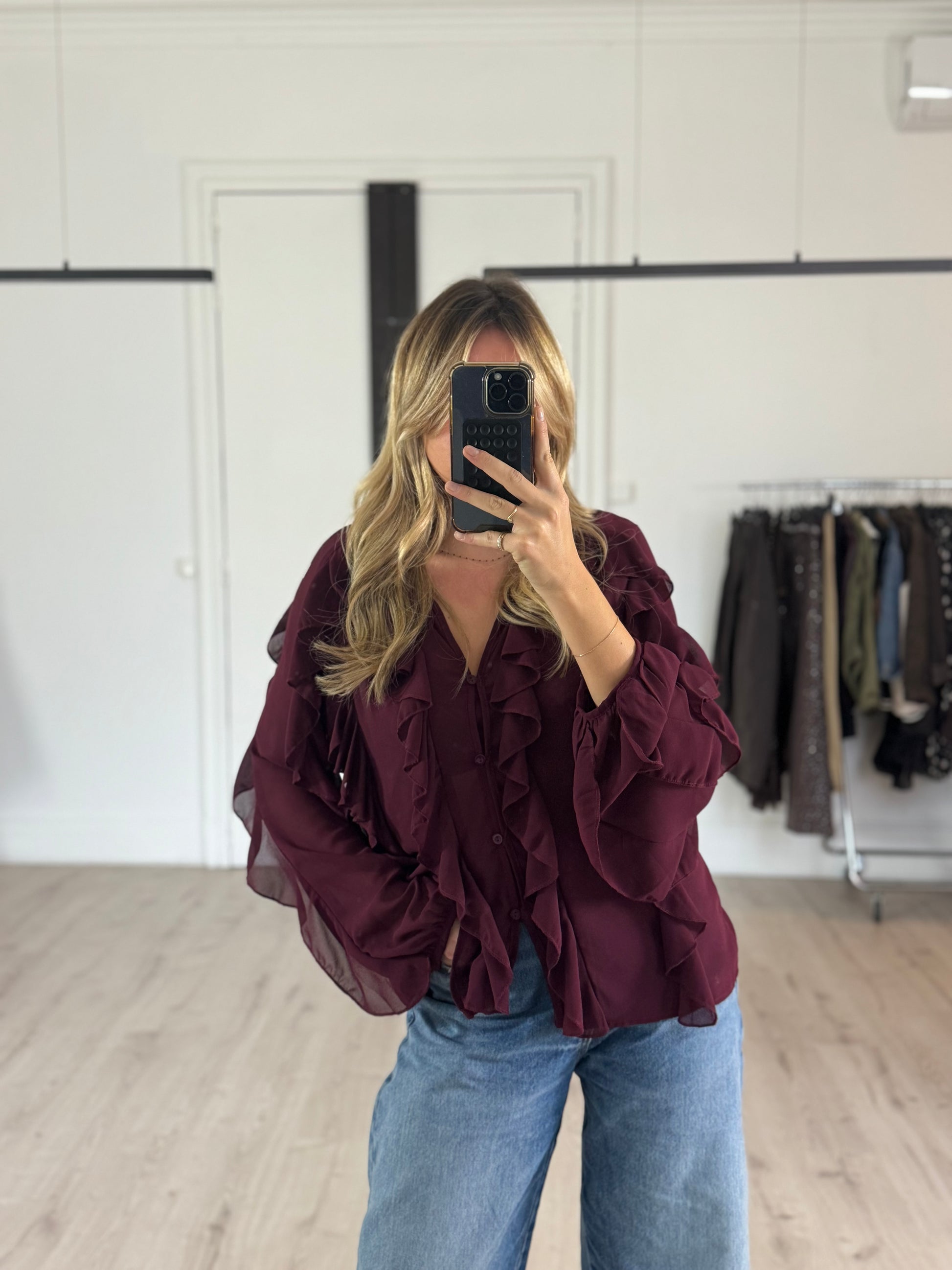 blouse "anna" bordeaux