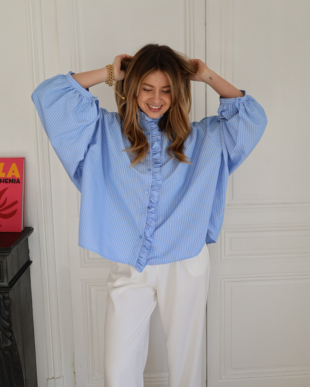 chemise "Victorine" à rayures