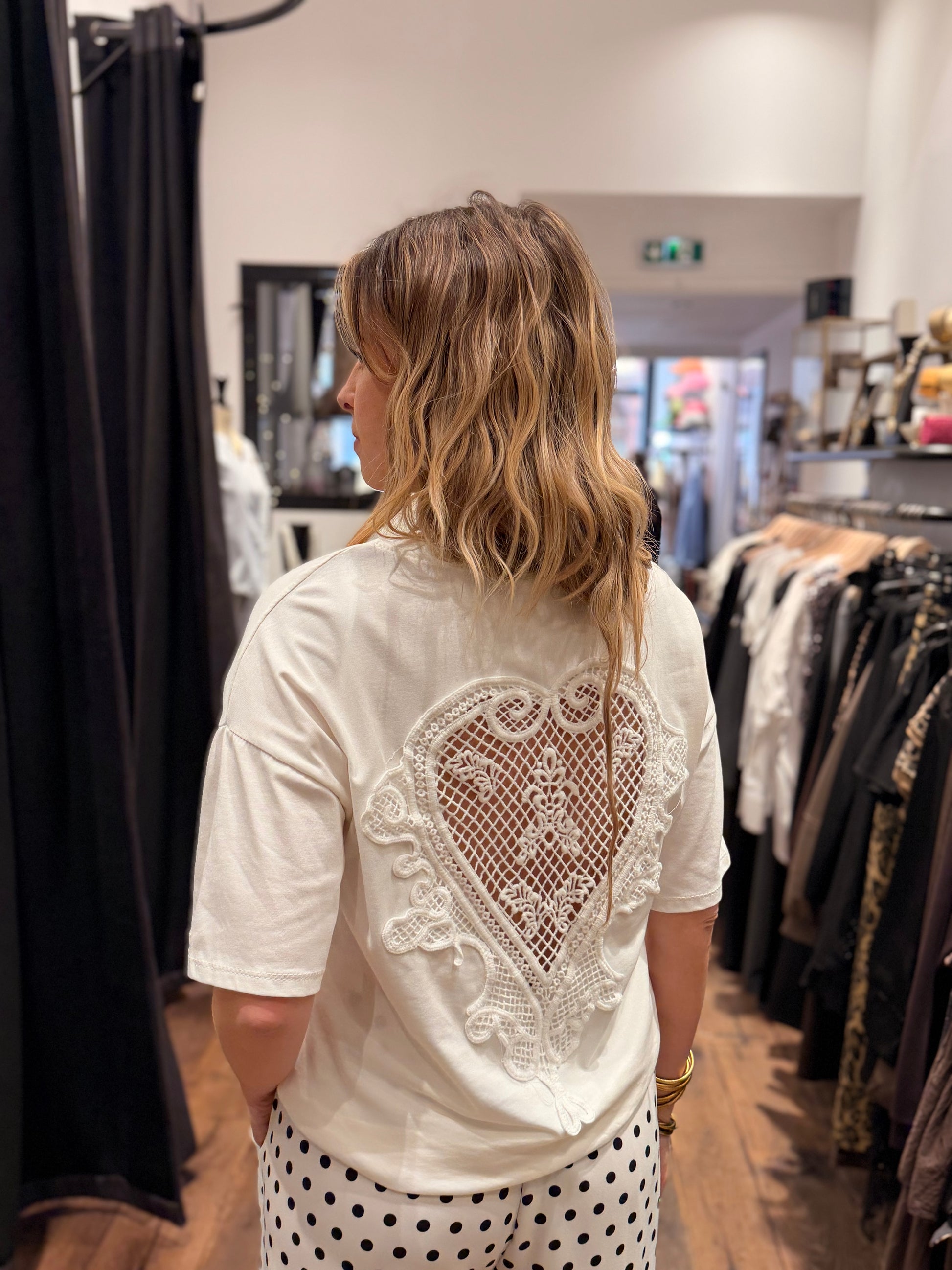 T-shirt dos nu cœur