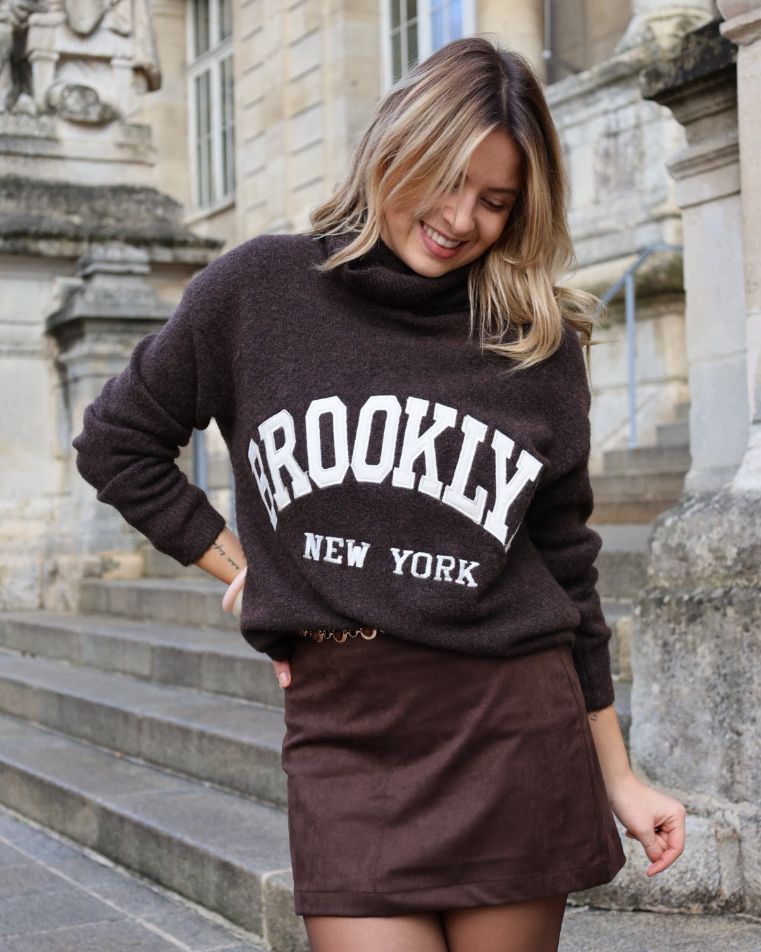 Mini jupe en suédine