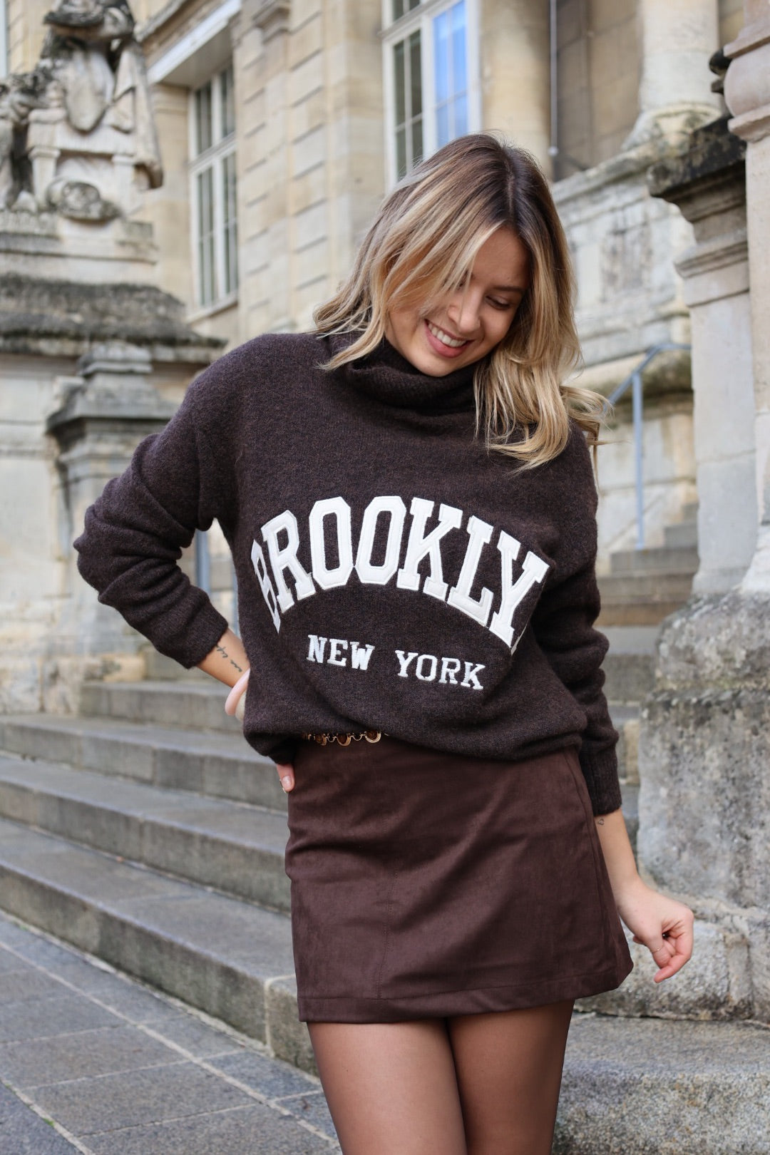 Mini jupe en suédine