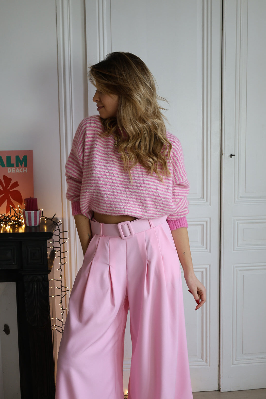 Pull rayé "COLOR"