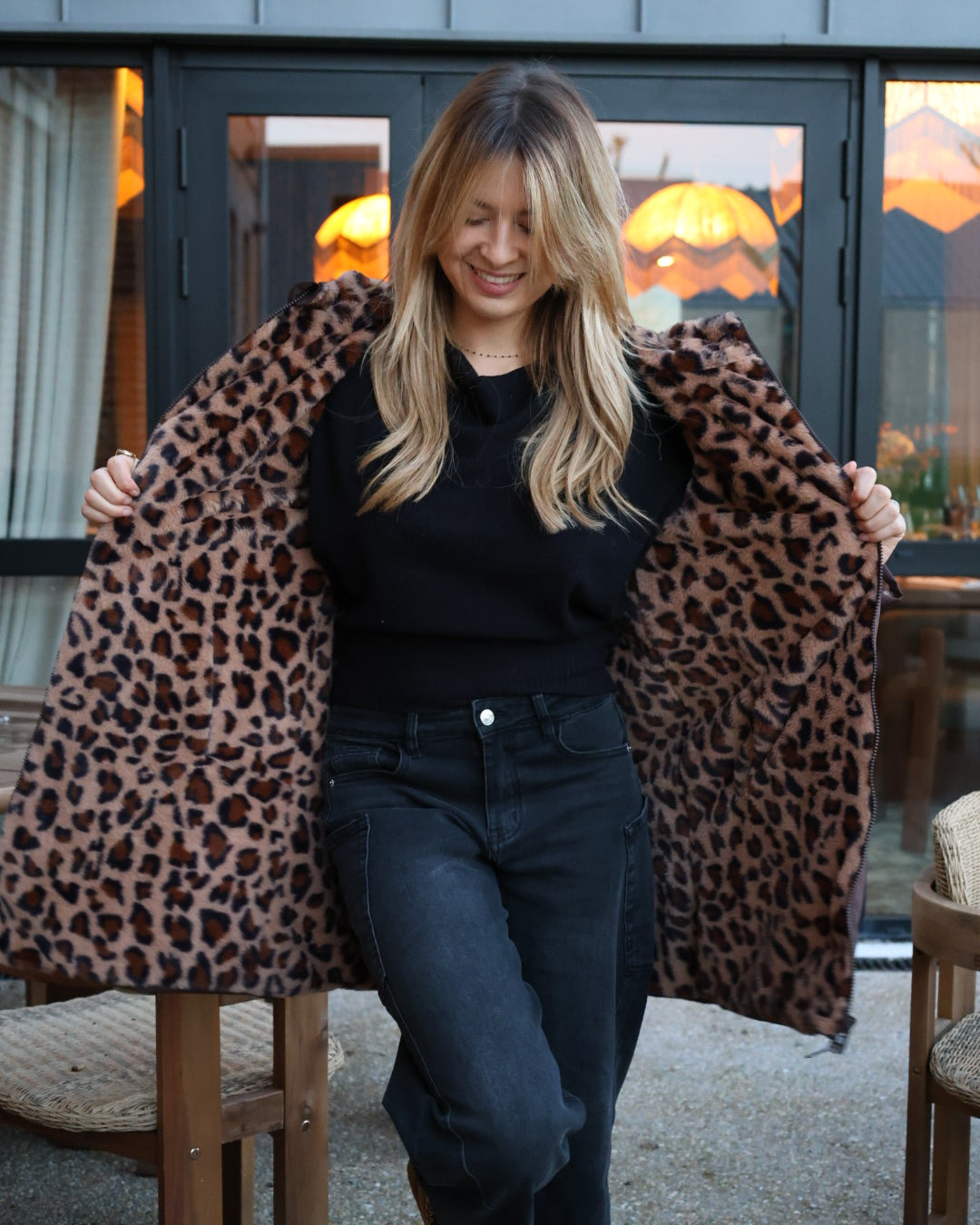 Parka longue réversible