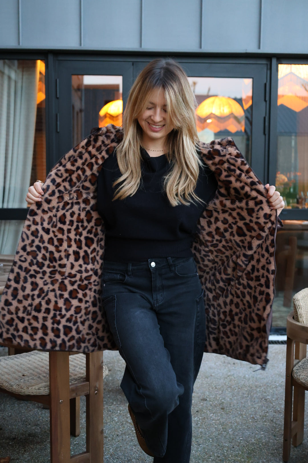 Parka longue réversible