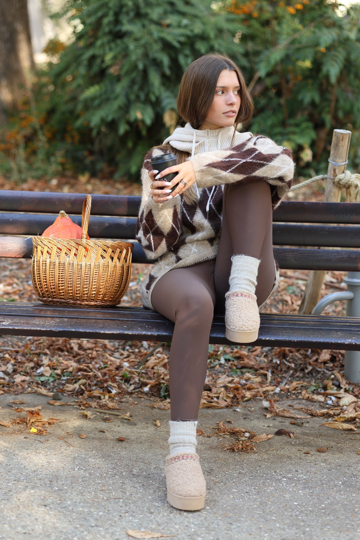 Legging chocolat