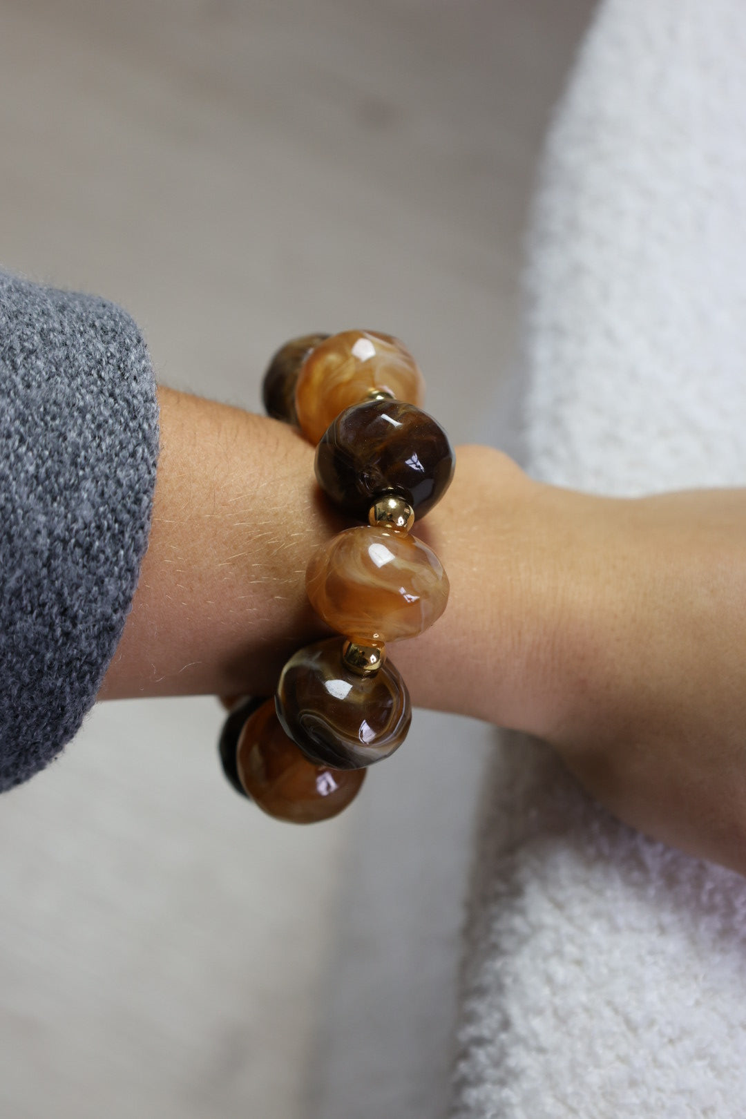 Bracelet de perles élastique