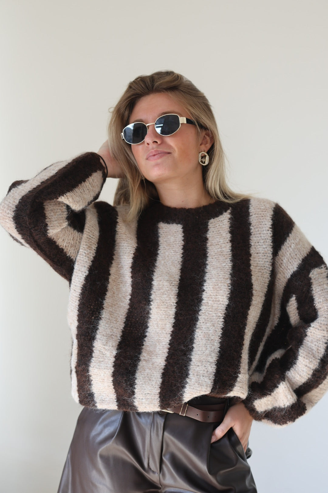 Pull rayé