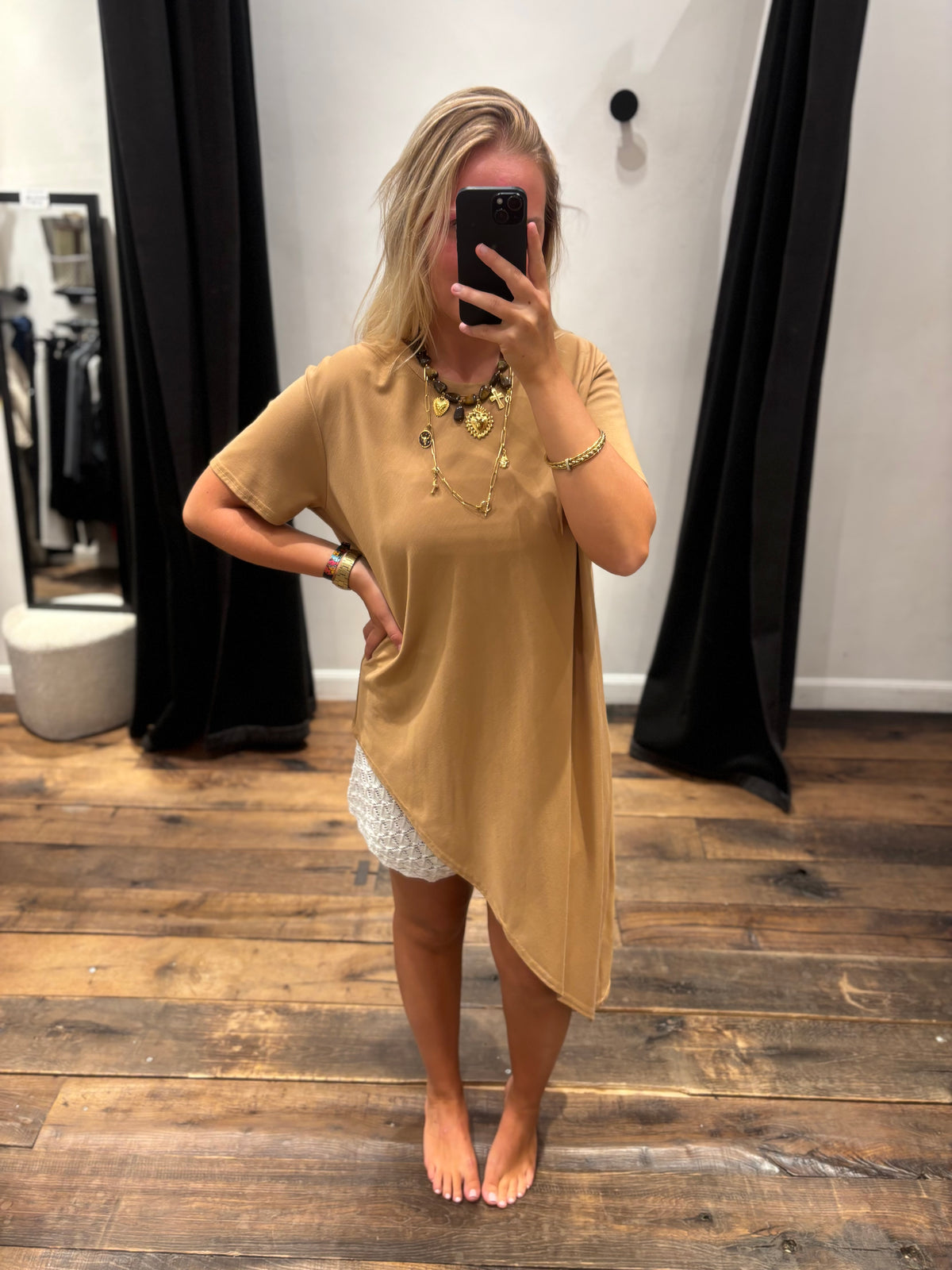 T-shirt asymétrique long