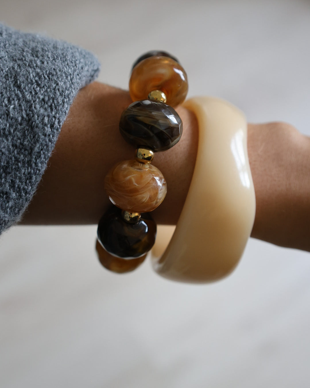 Bracelet de perles élastique