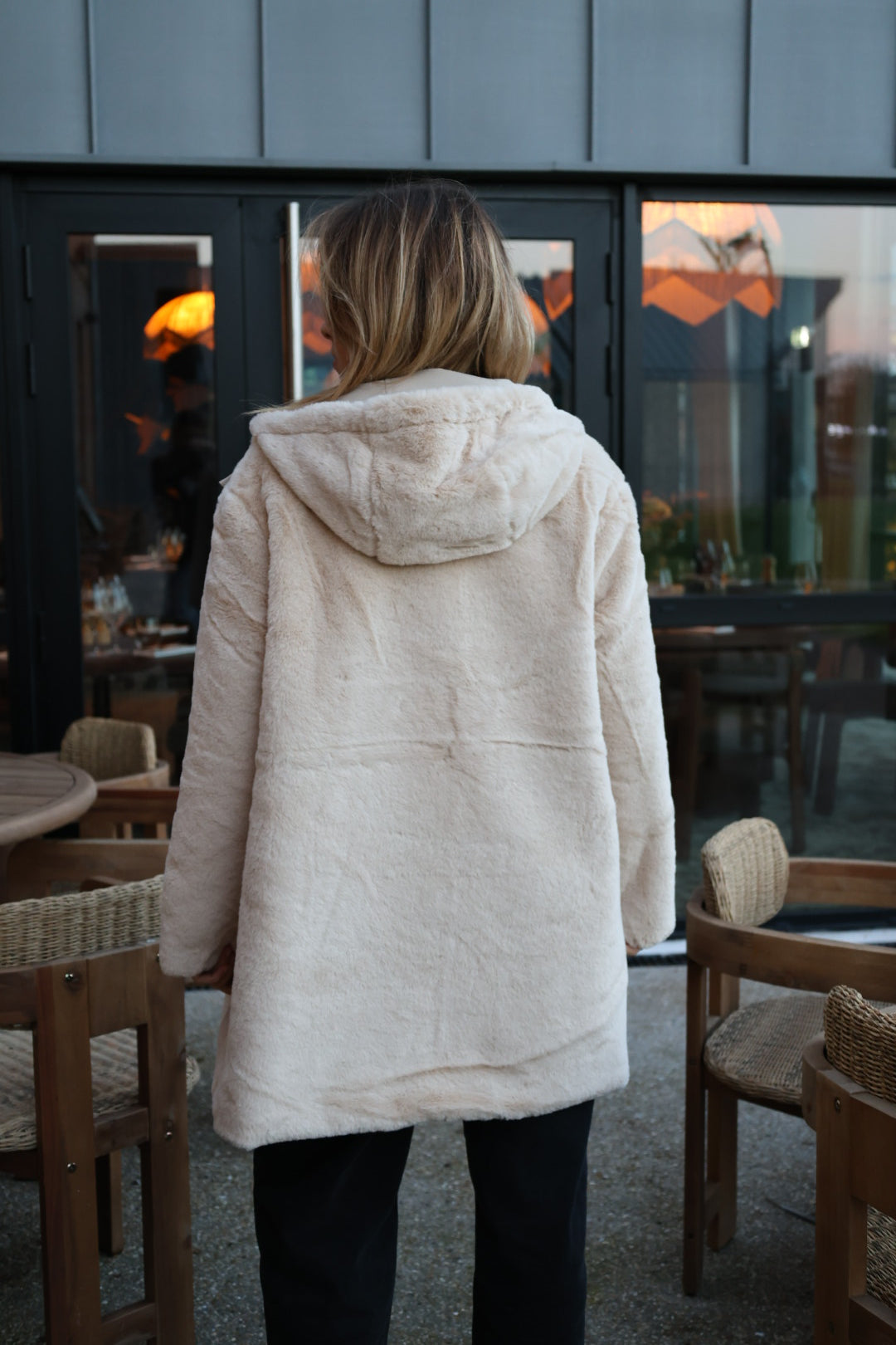 Parka longue réversible