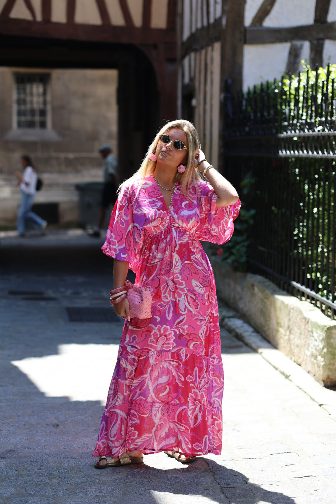 robe rose "millia"