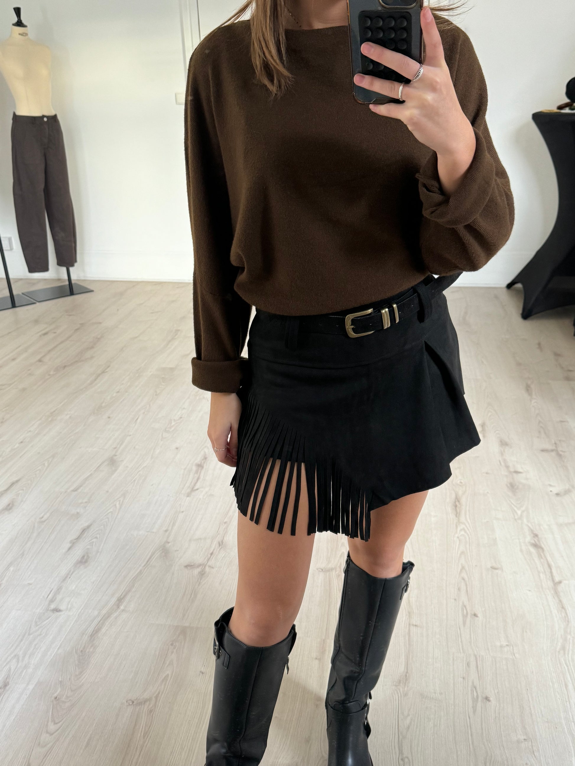 Jupe/short à franges