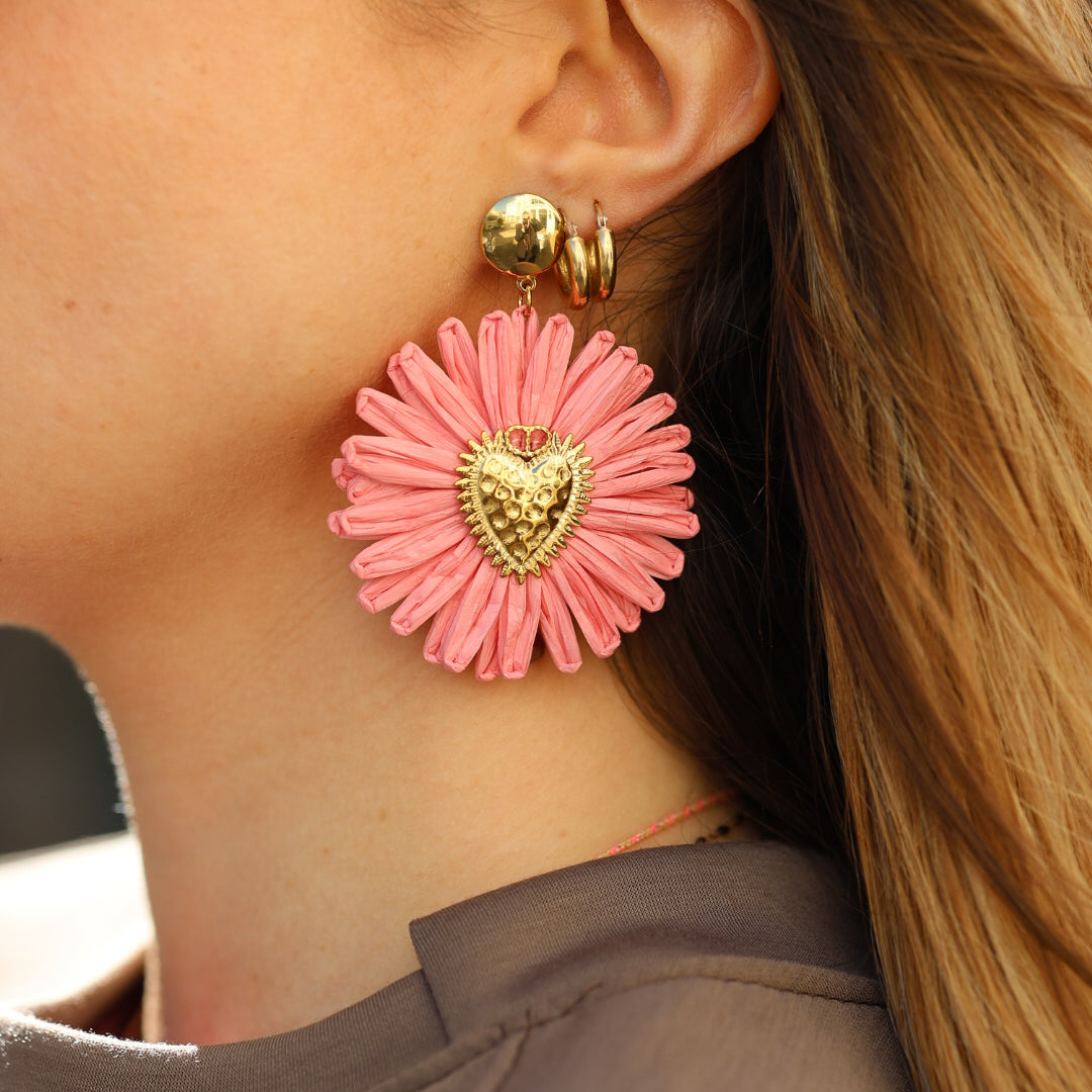 boucles d'oreille fleur