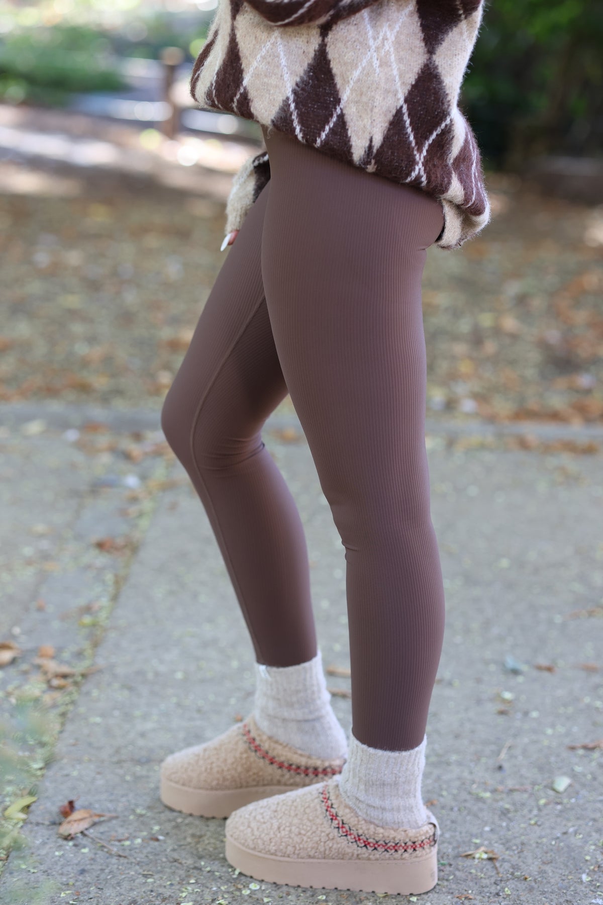Legging chocolat