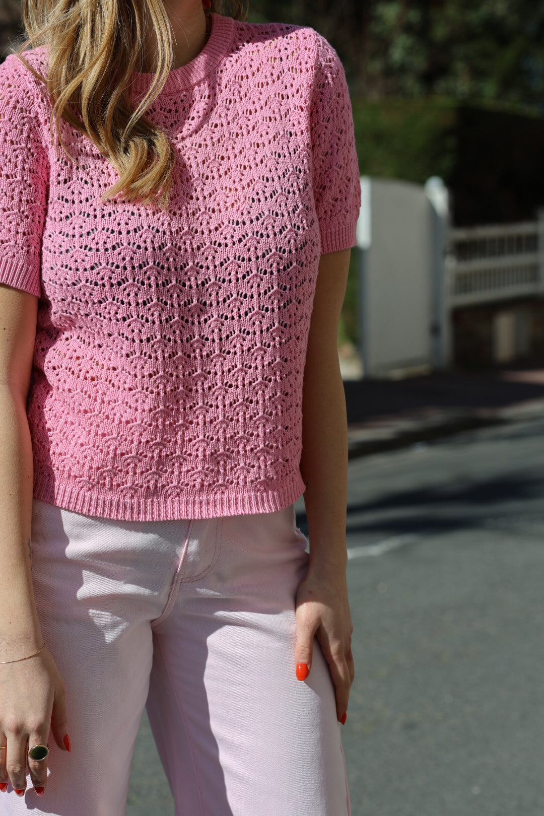 pull ajouré "sunny"