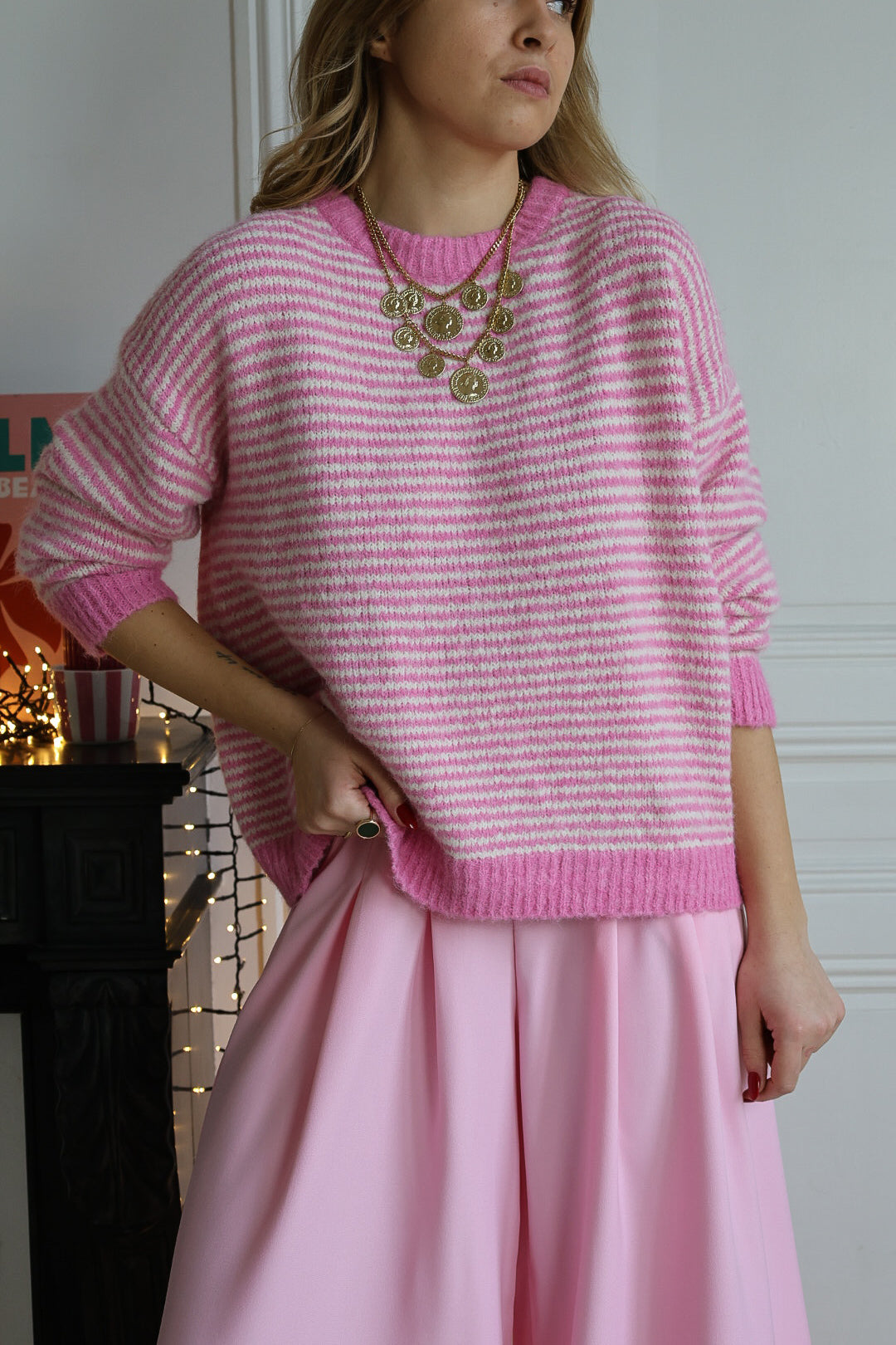 Pull rayé "COLOR"